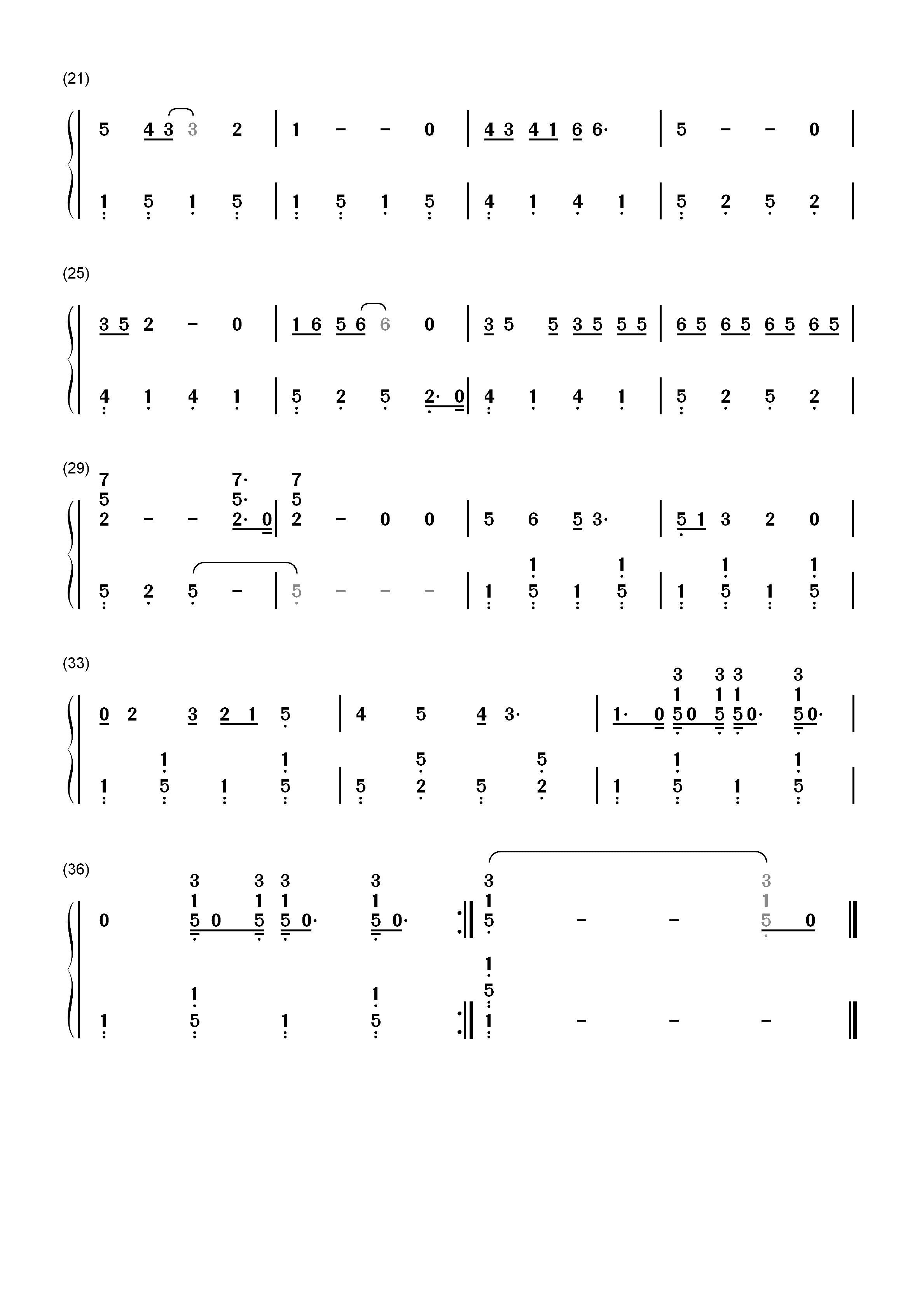 新大头儿子和小头爸爸2一日成才-电影主题曲双手简谱预览2