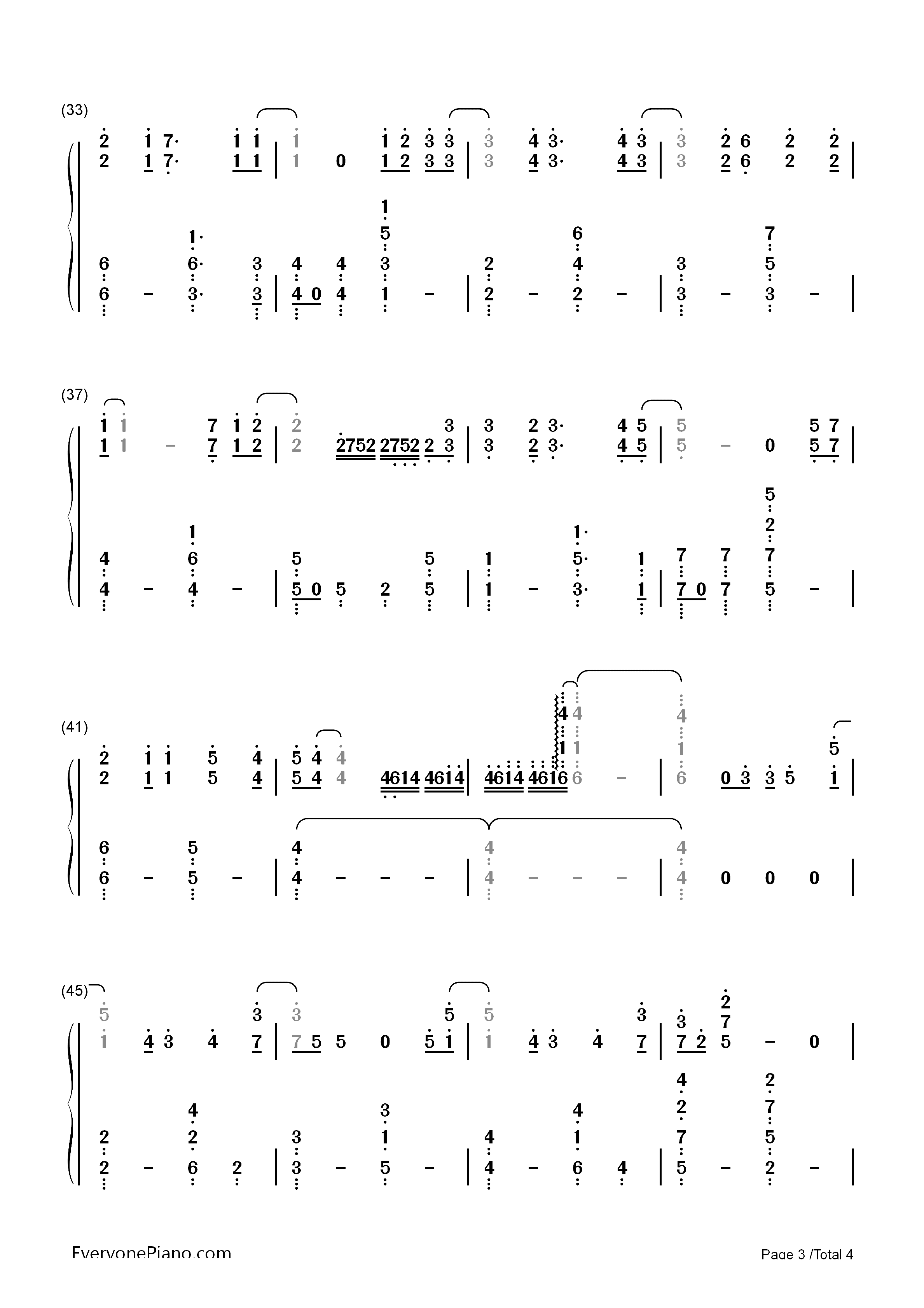 結露-Ketsuro-迷家ED双手简谱预览3