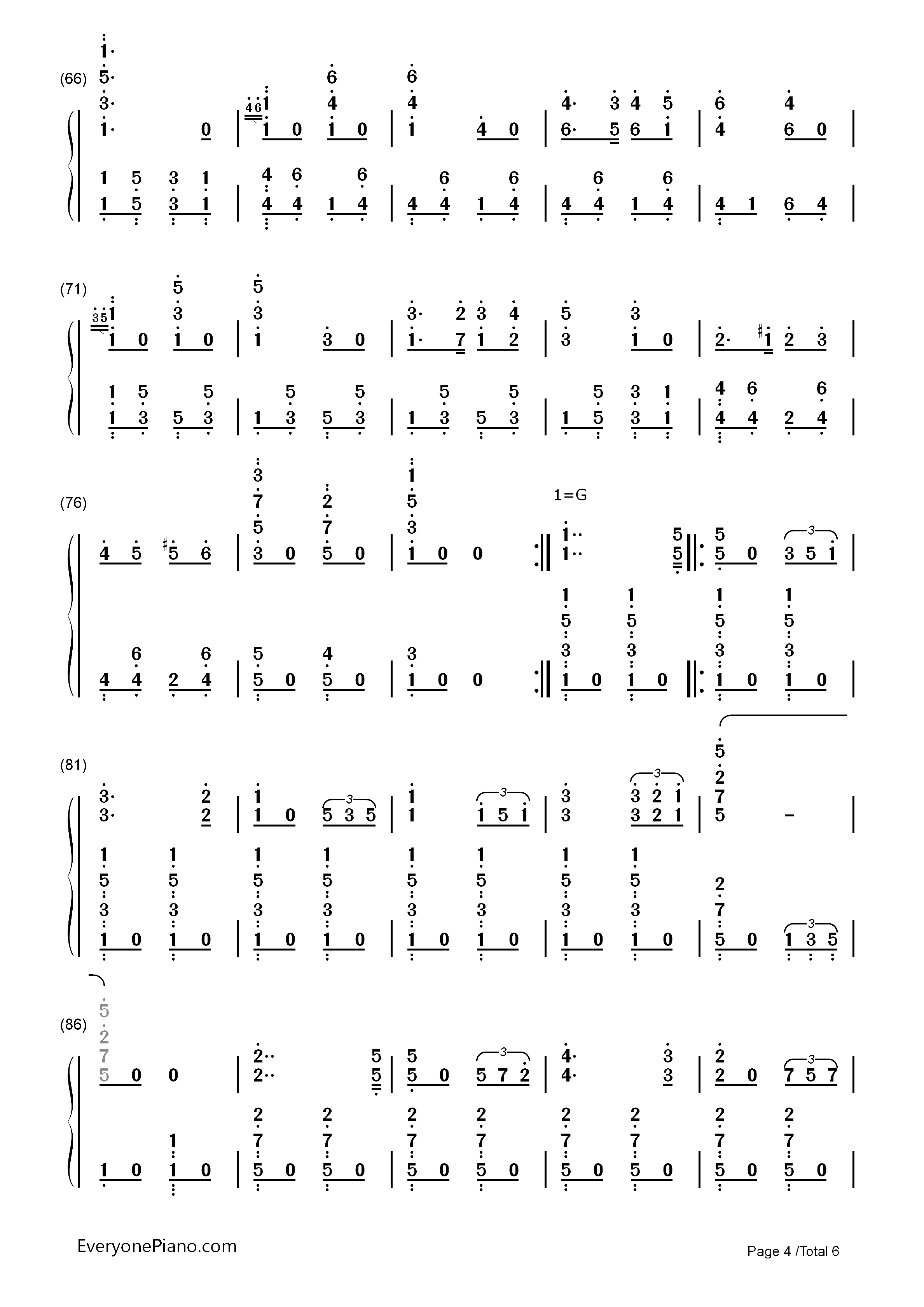 巴登威勒进行曲-德国军歌双手简谱预览4