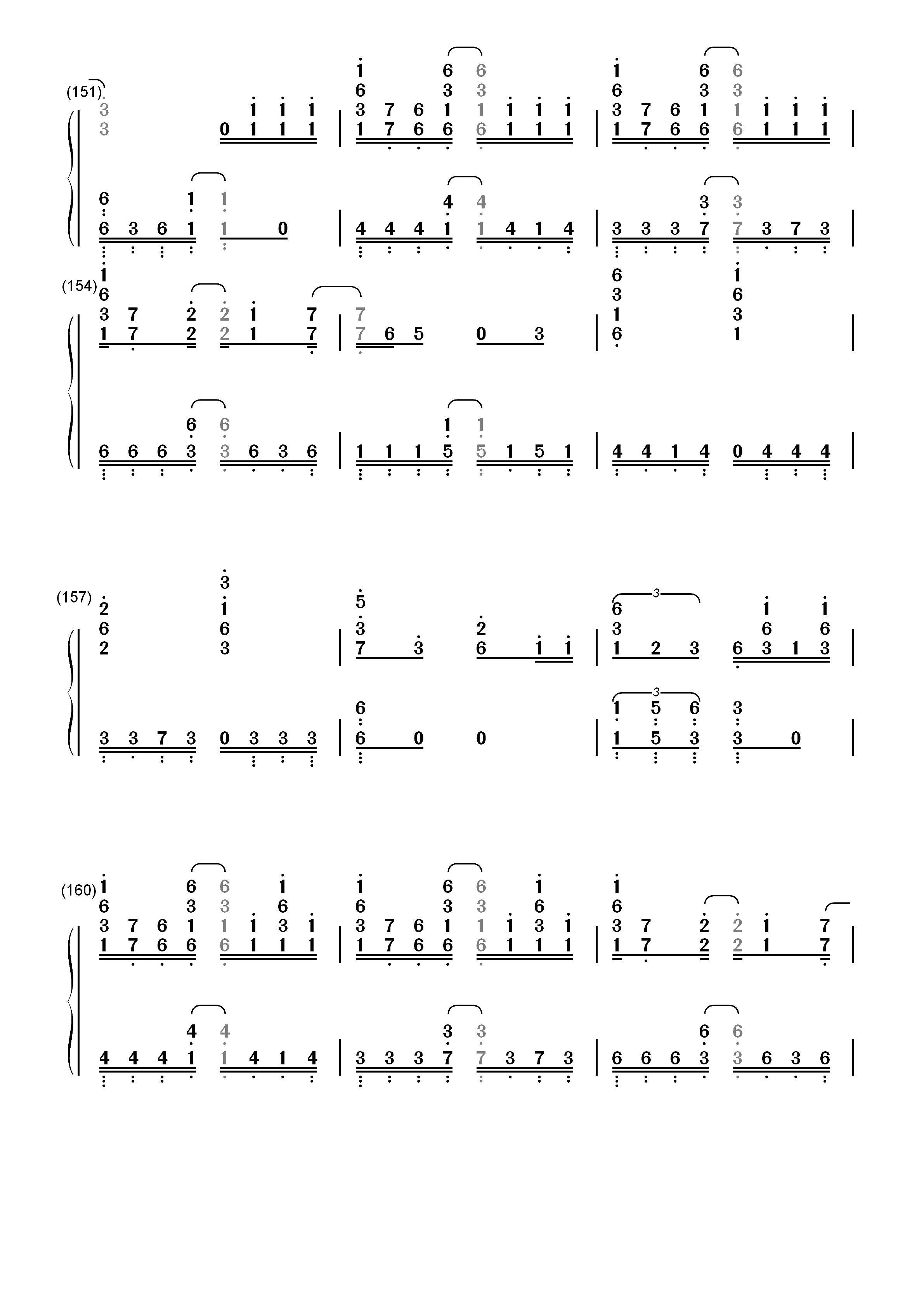 セツナドライブ-IA双手简谱预览14