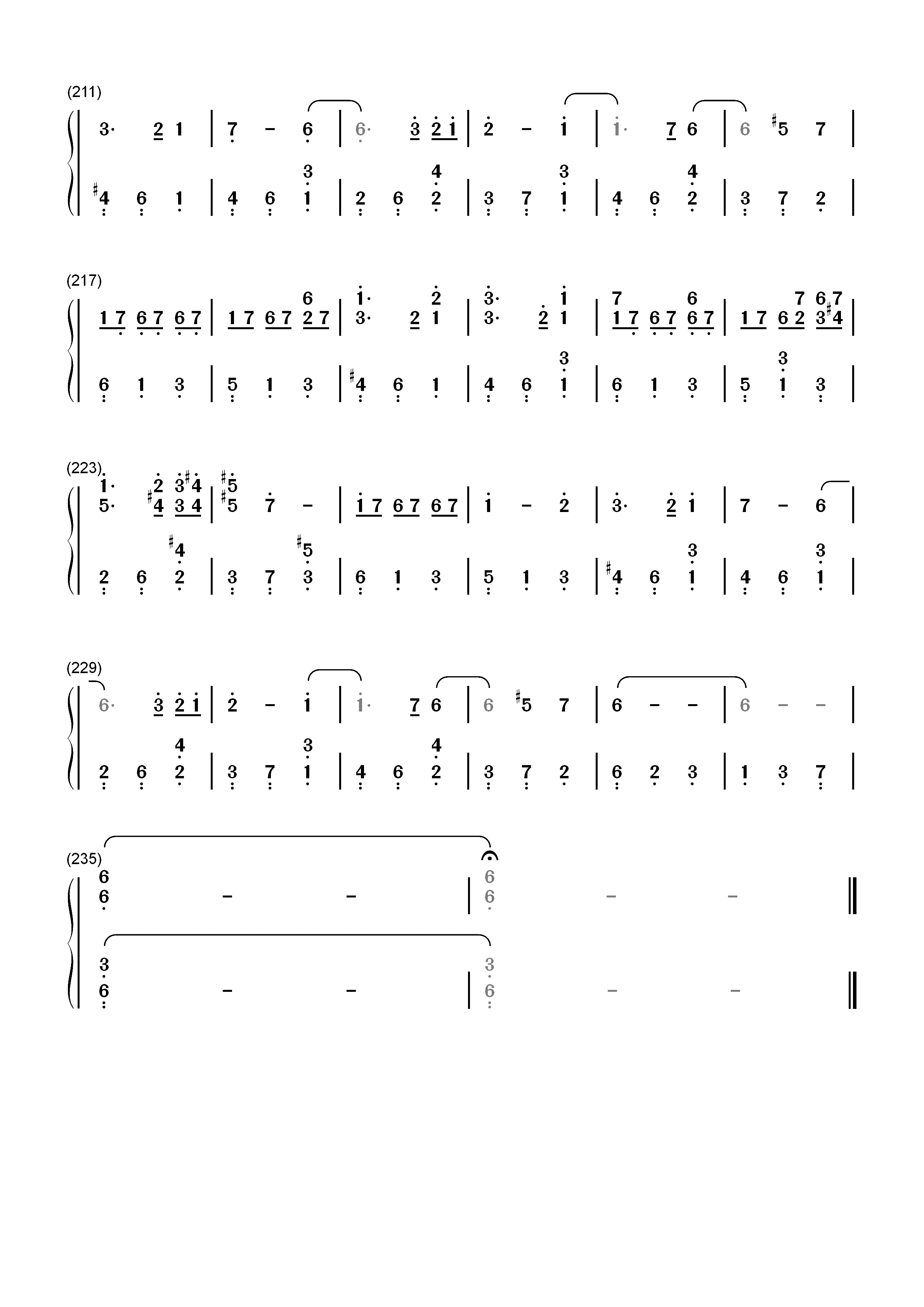 Granado Espada-卓越之剑双手简谱预览7