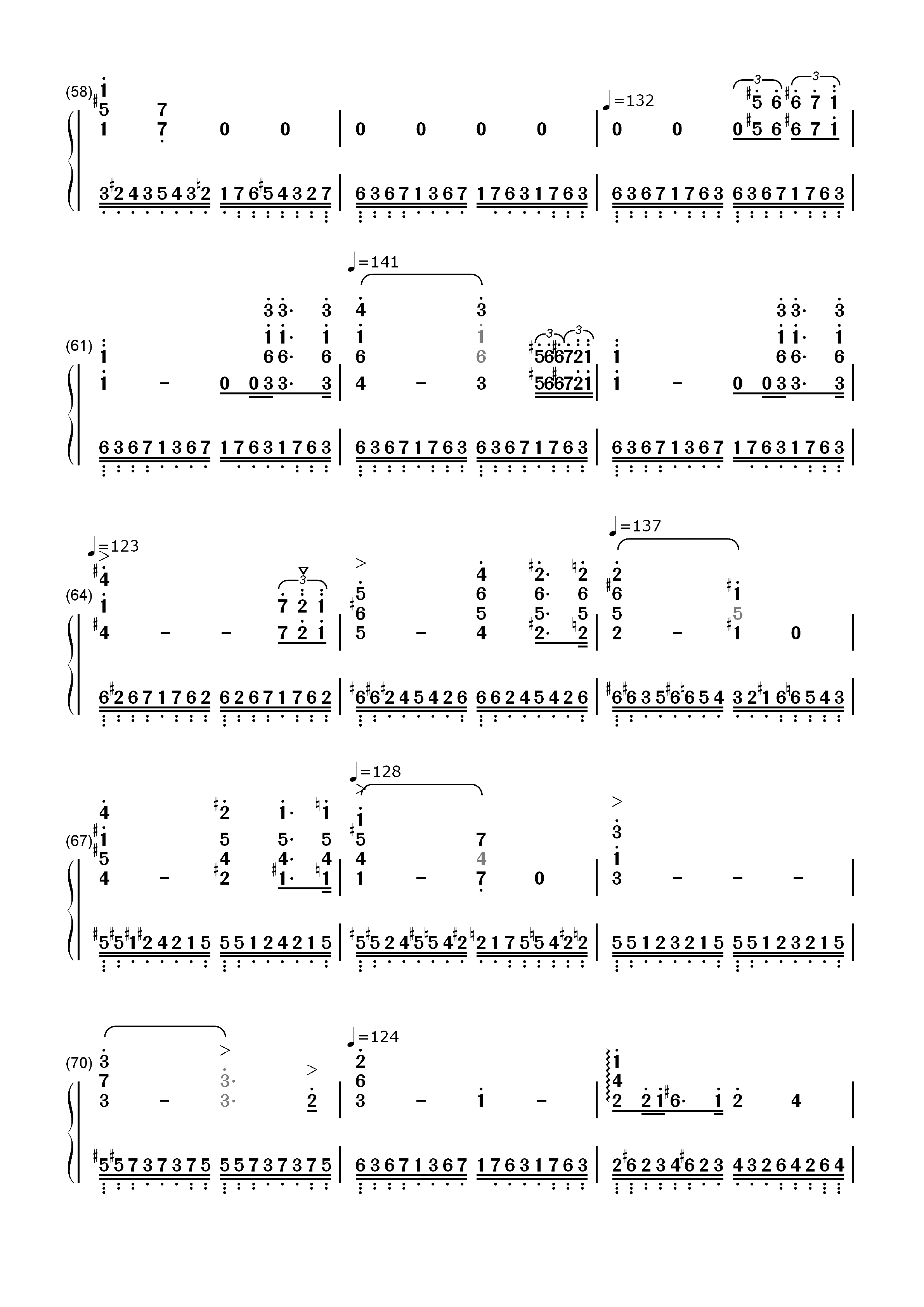 革命练习曲-肖邦双手简谱预览5