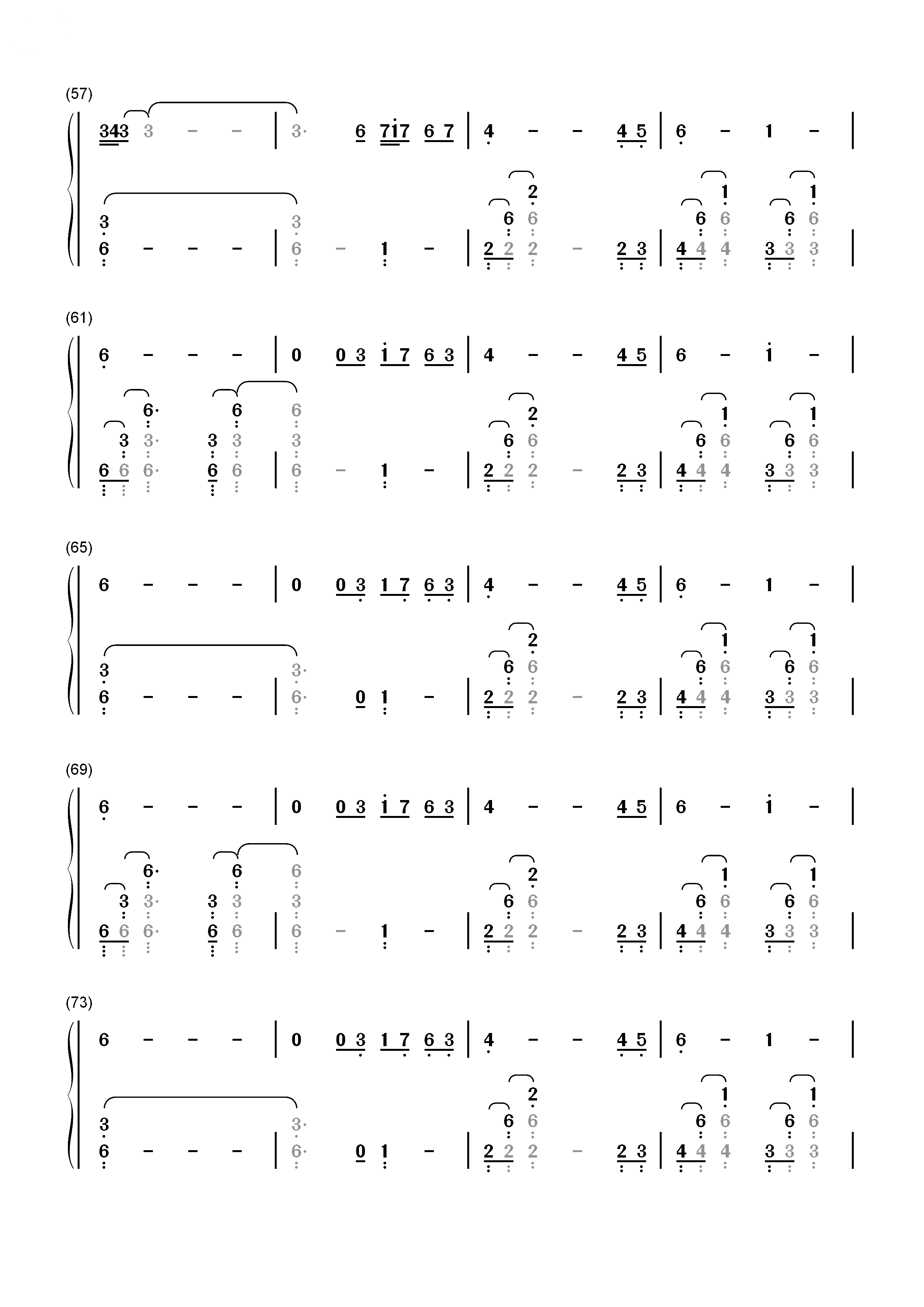 Superman-Eminem双手简谱预览4