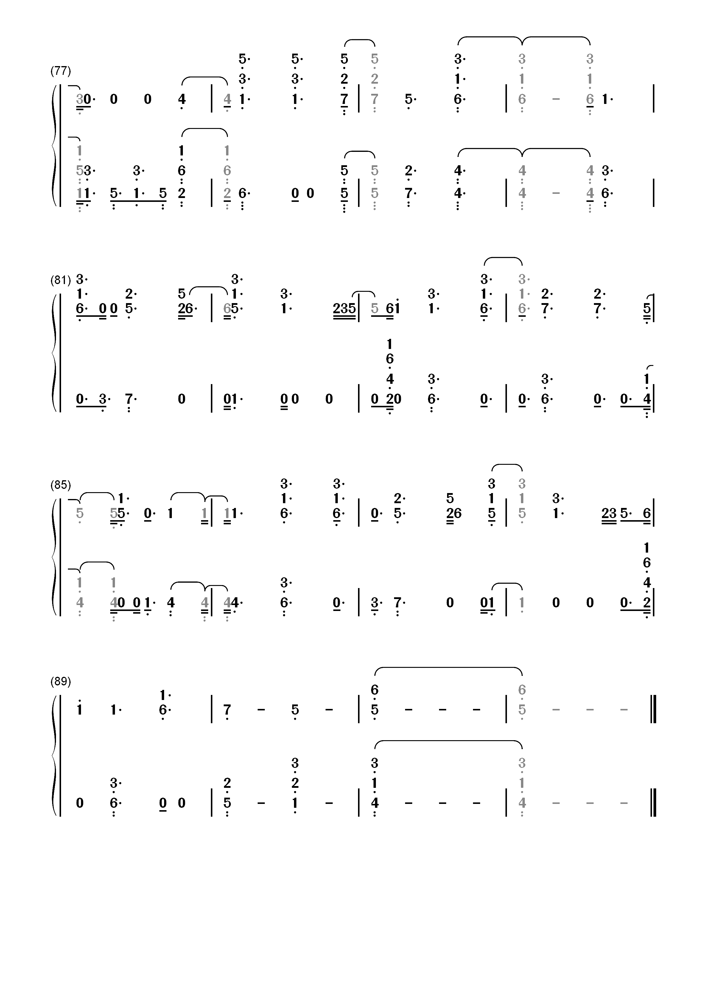 Burning-Sam Smith双手简谱预览5