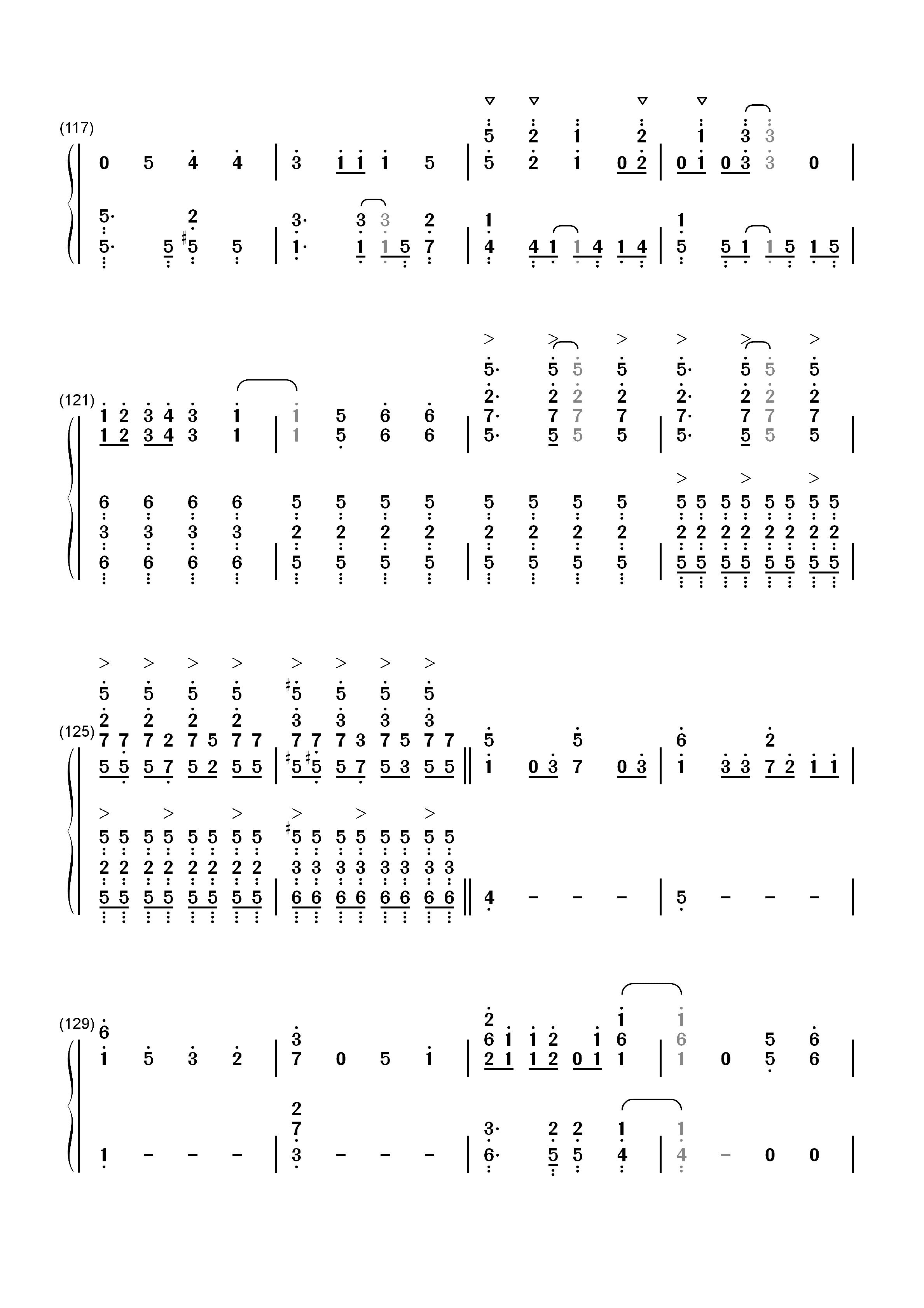 だってアタシのヒーロー-我的英雄学院第二季ED双手简谱预览7