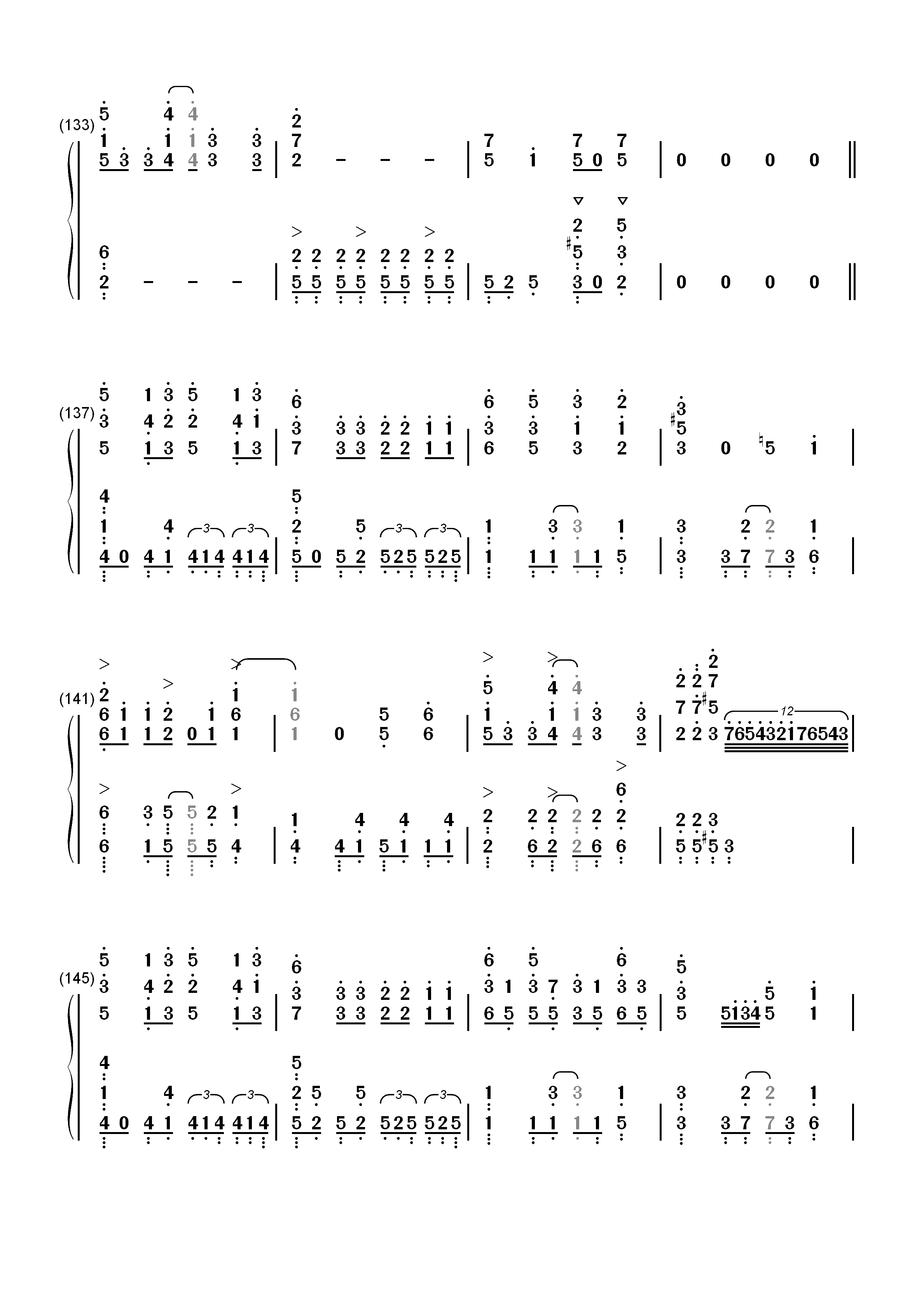 だってアタシのヒーロー-我的英雄学院第二季ED双手简谱预览8