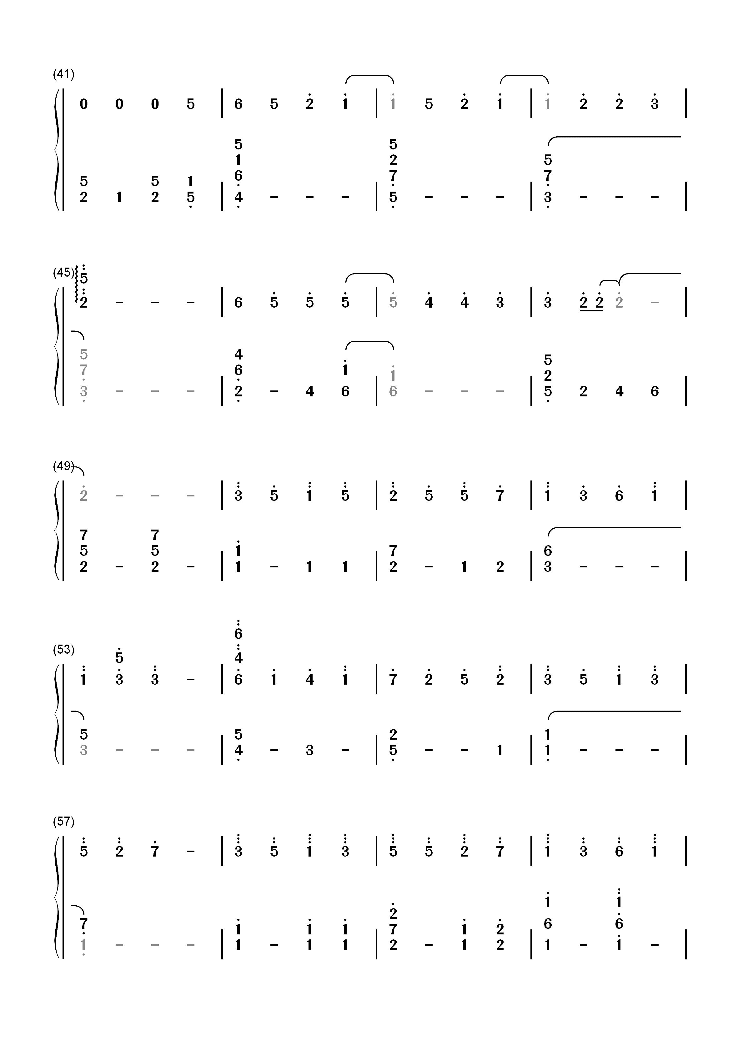 みちしるべ-紫罗兰永恒花园ED双手简谱预览3