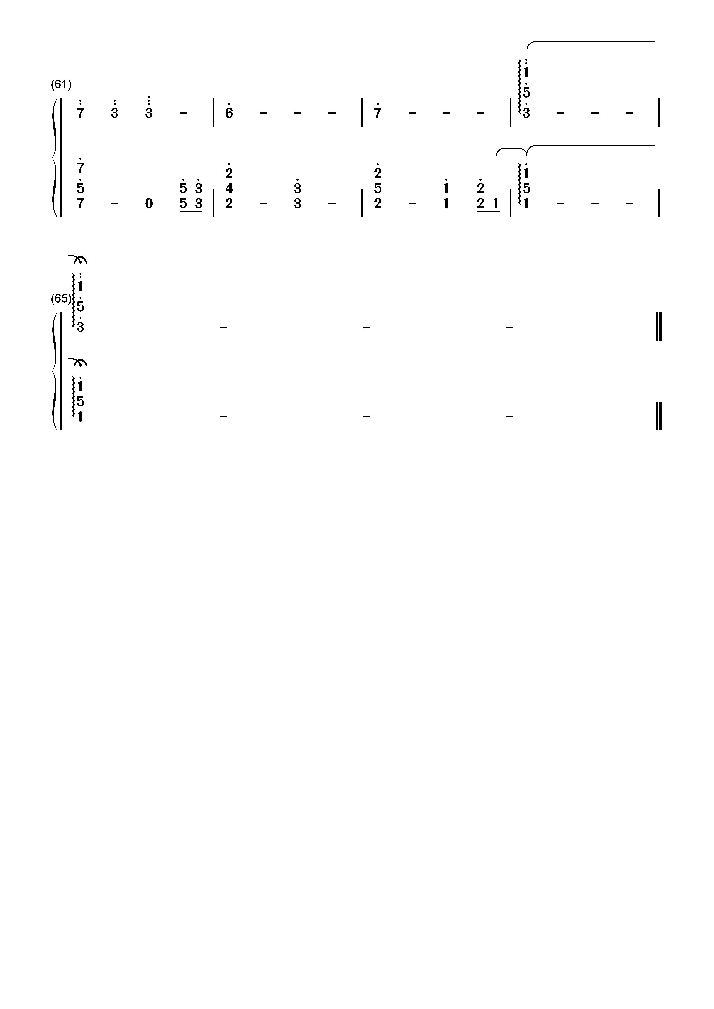 みちしるべ-紫罗兰永恒花园ED双手简谱预览4