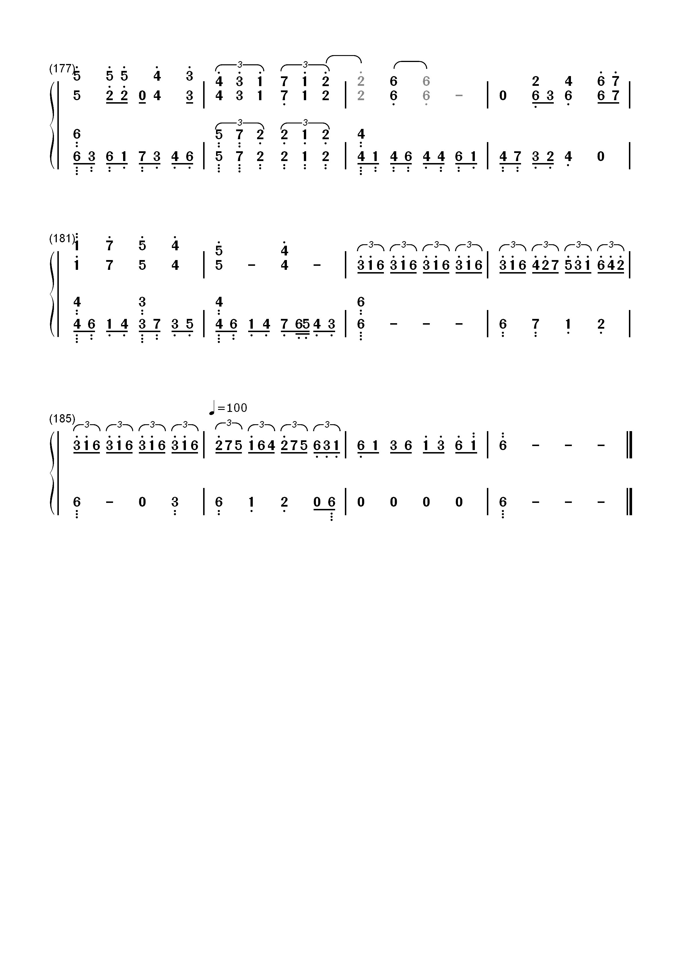 化蝶-何韵诗双手简谱预览10