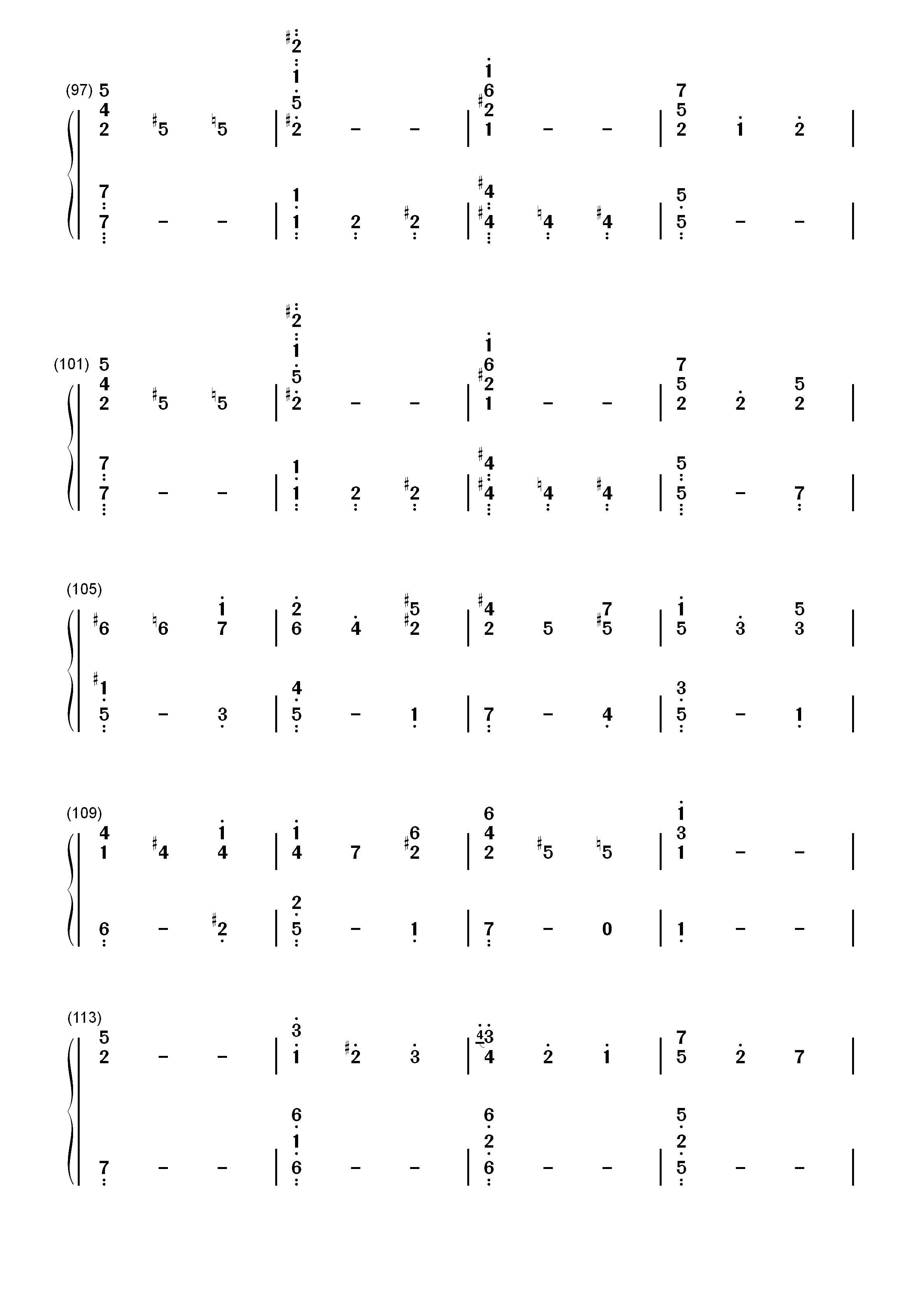 b小调第九钢琴奏鸣曲-车尔尼双手简谱预览6