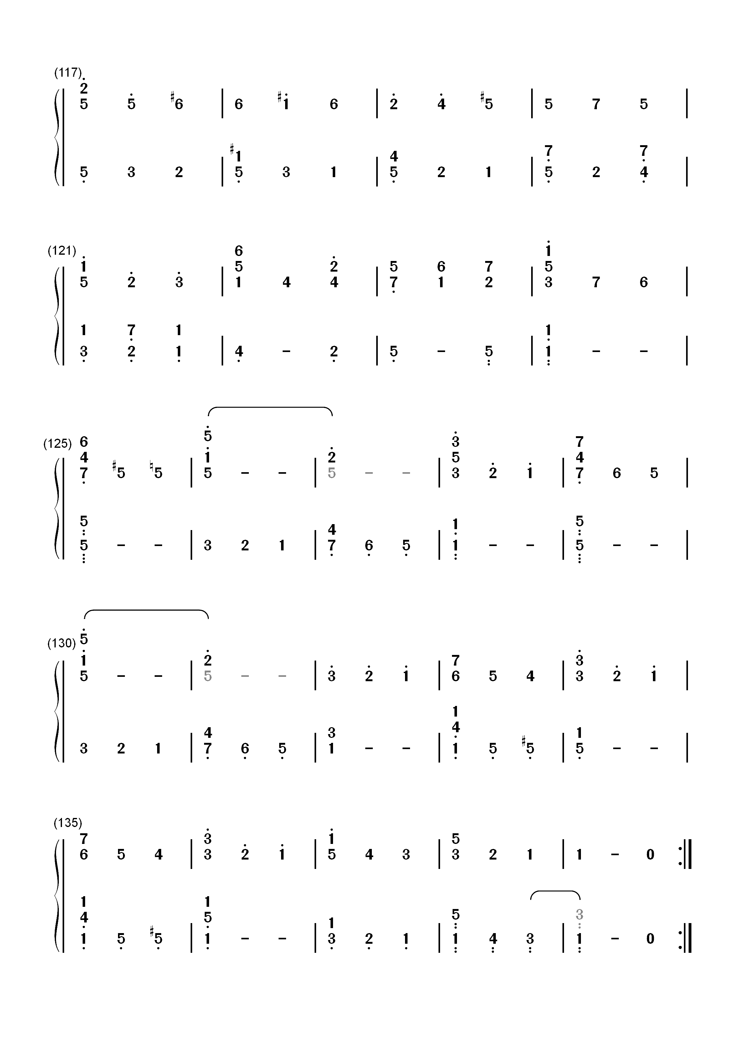 b小调第九钢琴奏鸣曲-车尔尼双手简谱预览7