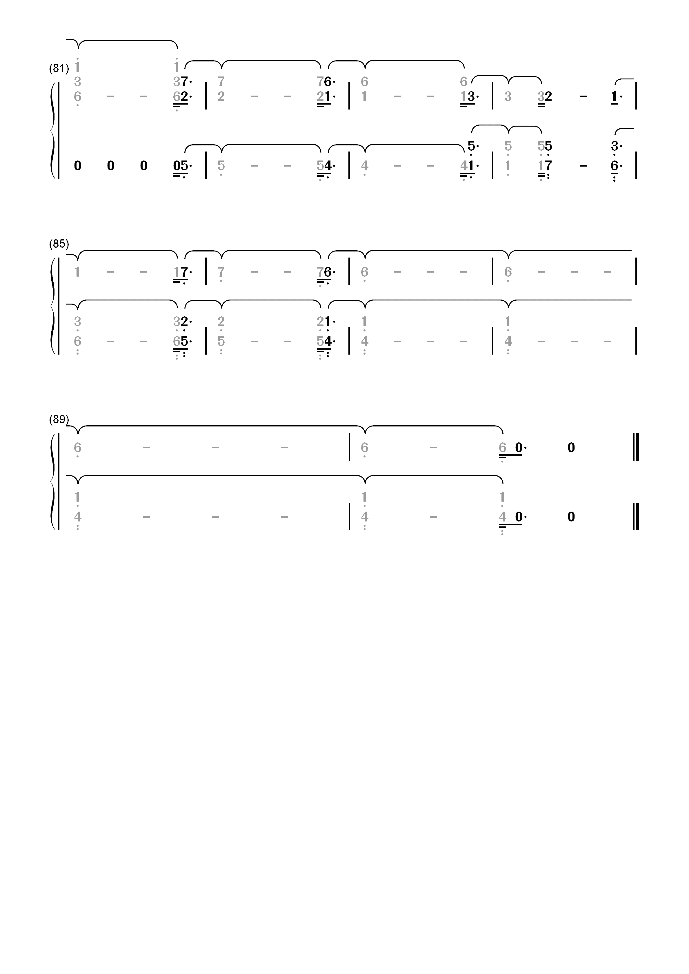 Ashes-死侍2OST双手简谱预览6