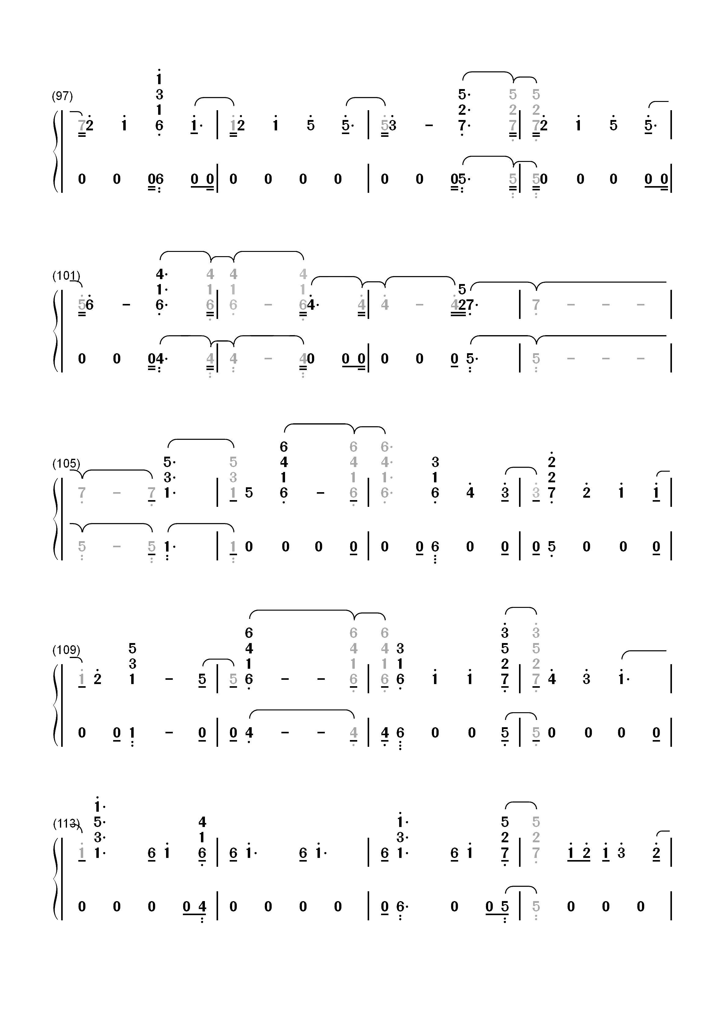 Babe-Sugarland ft Taylor Swift双手简谱预览6