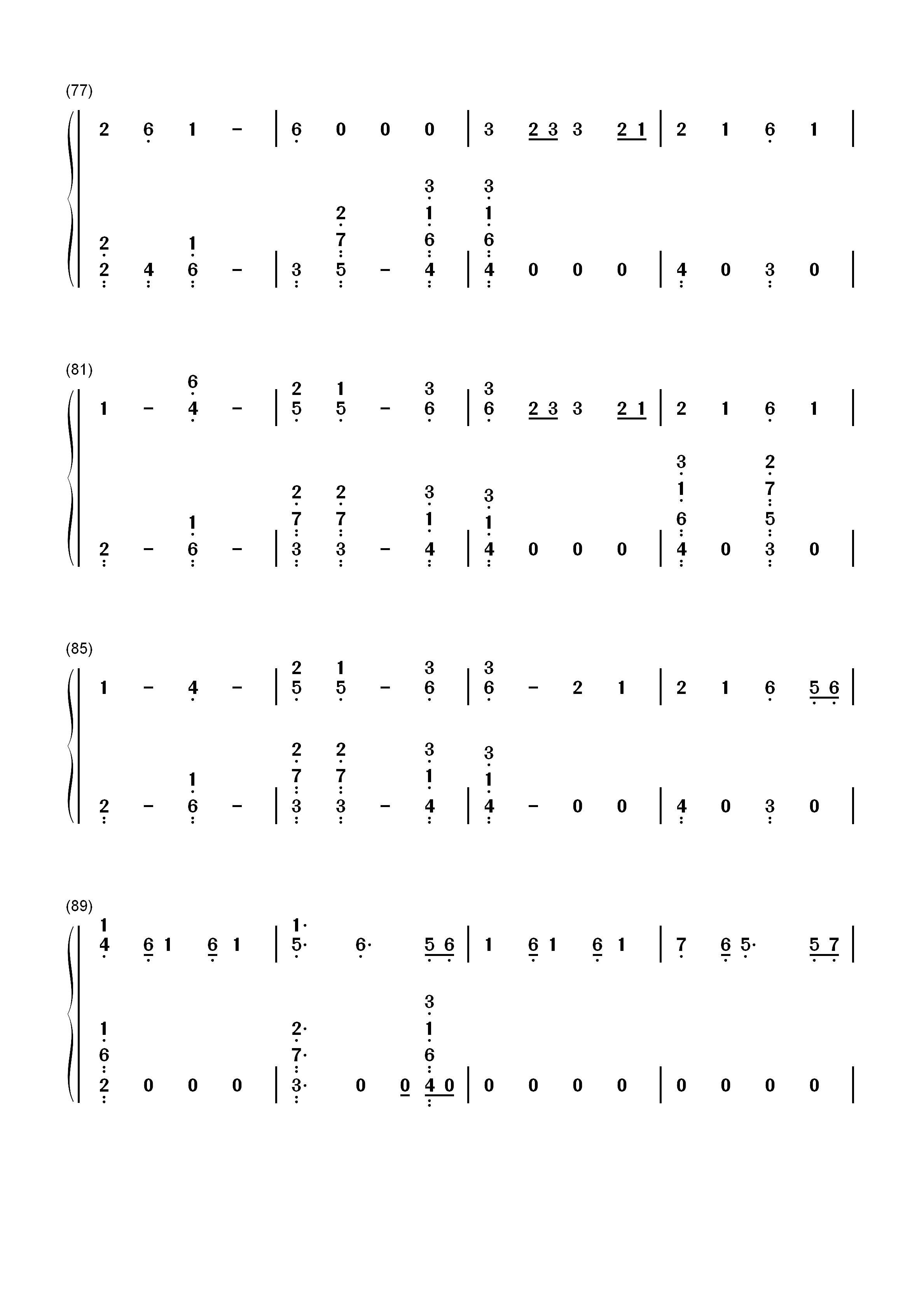 Where Were You in the Morning-Shawn Mendes双手简谱预览6