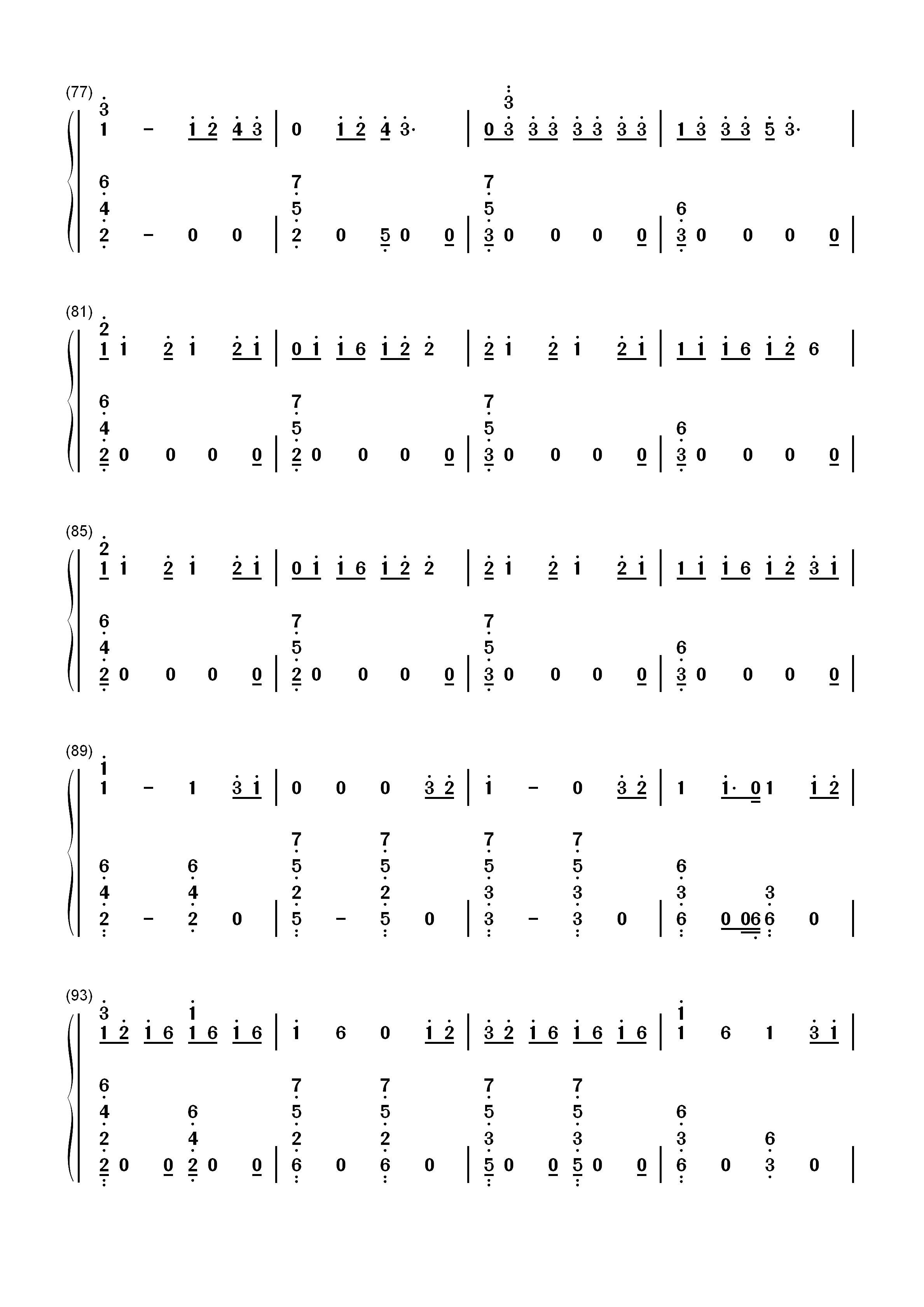 Dawn Of Us-王嘉尔双手简谱预览5