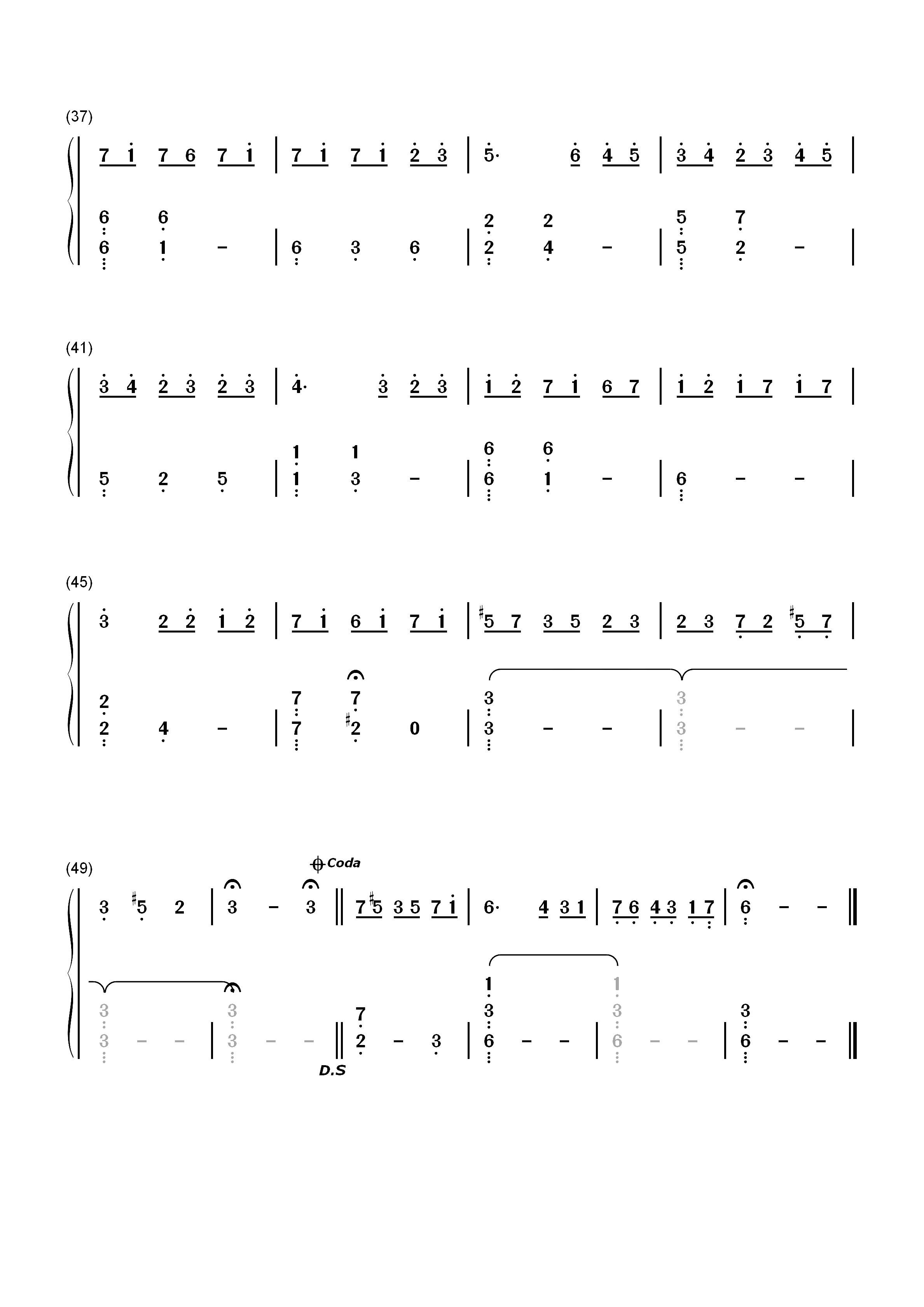 Beethovens Silence-Ernesto Cortazar双手简谱预览3