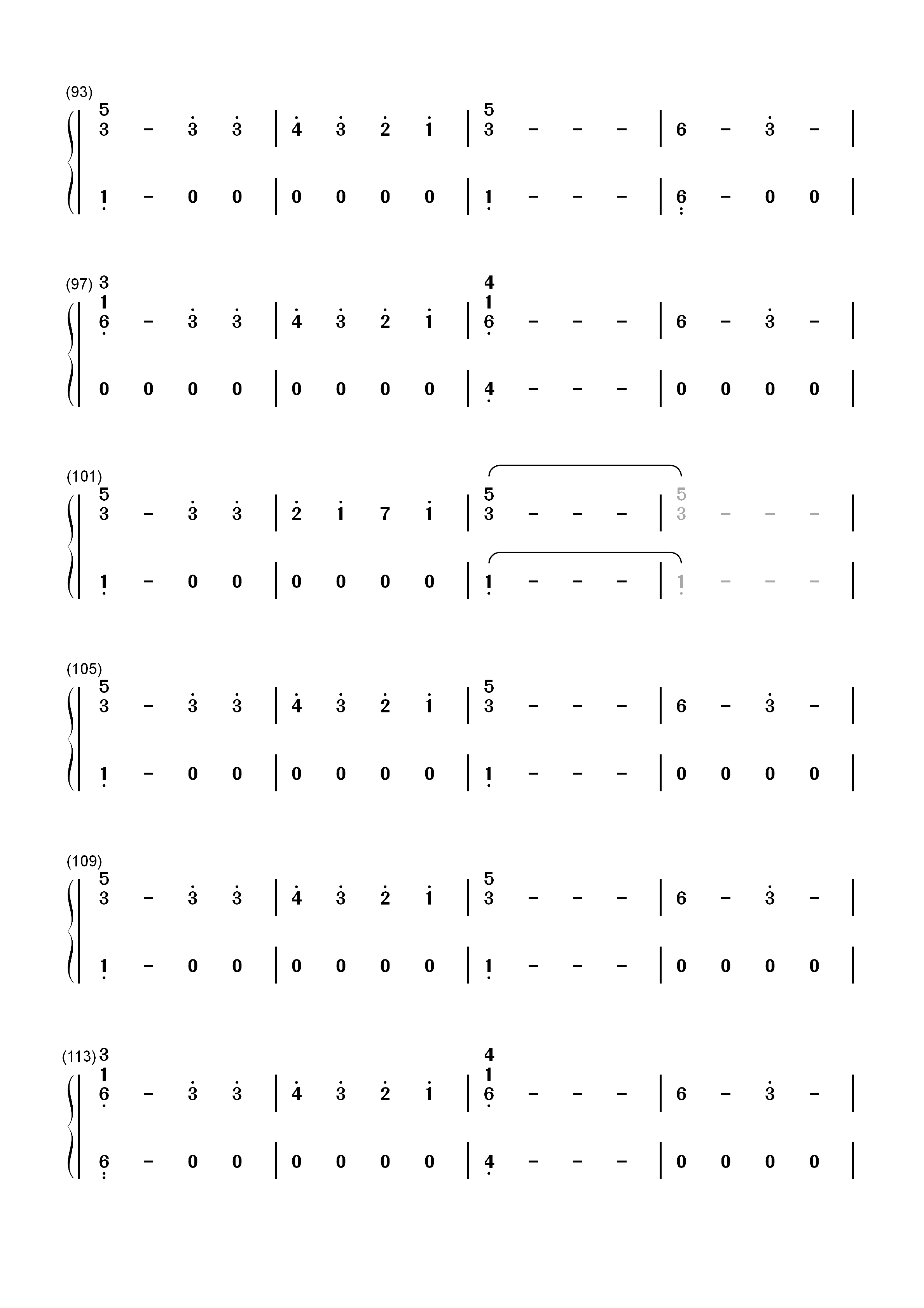 PYNK-Janelle Monae双手简谱预览5