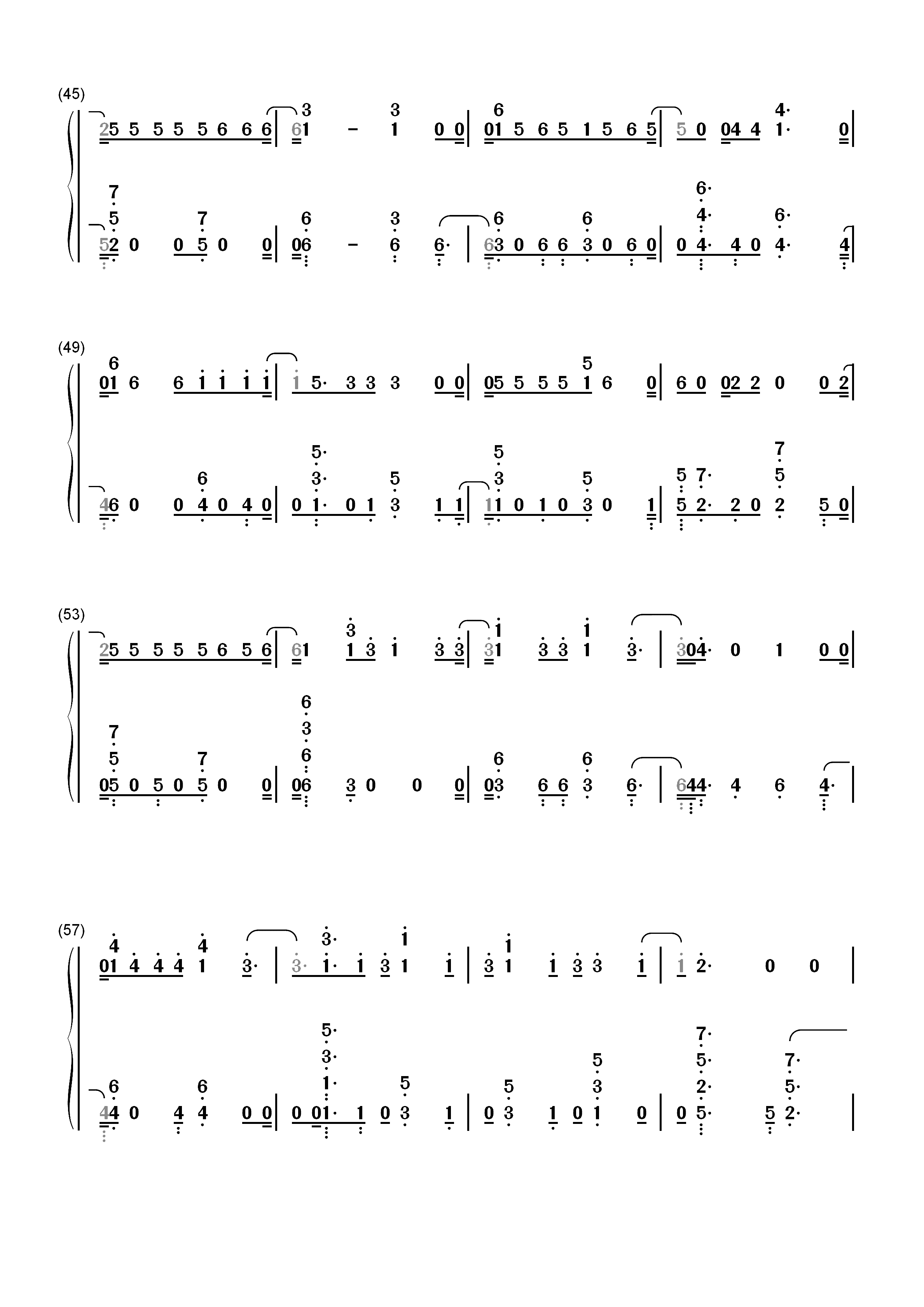 Échame La Culpa-Luis Fonsi和Demi Lovato双手简谱预览4