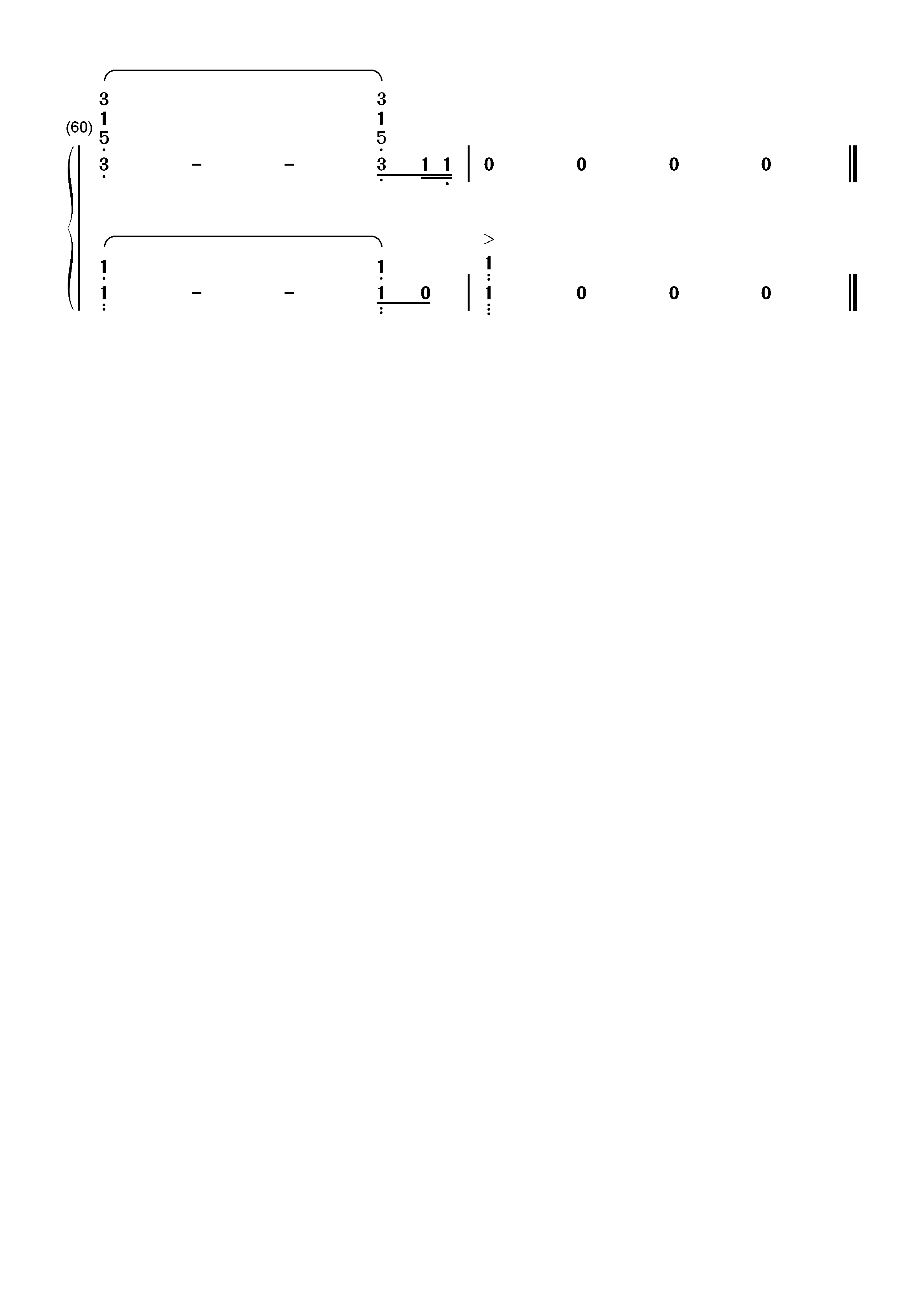 ふたりの羽根-轻羽飞扬OP双手简谱预览5