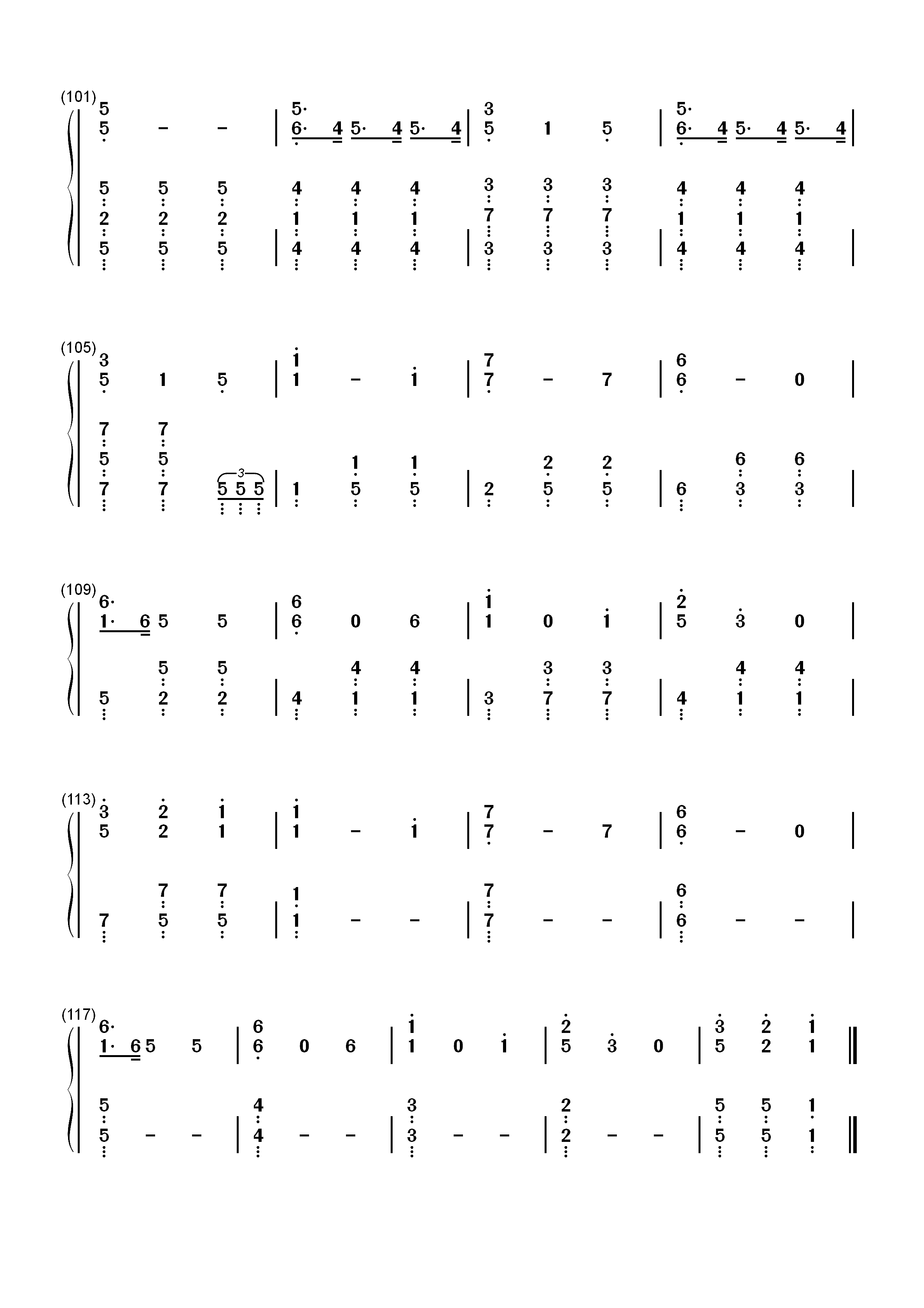 Two Fux-Adam Lambert双手简谱预览6