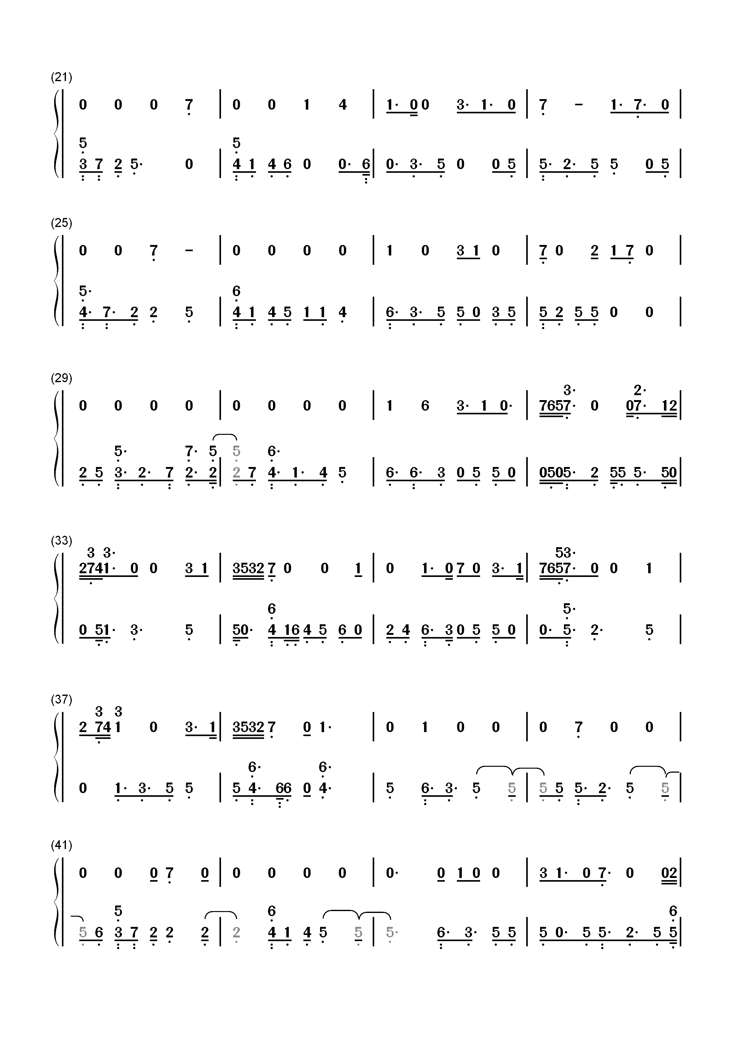 Solo-Clean Bandit双手简谱预览2