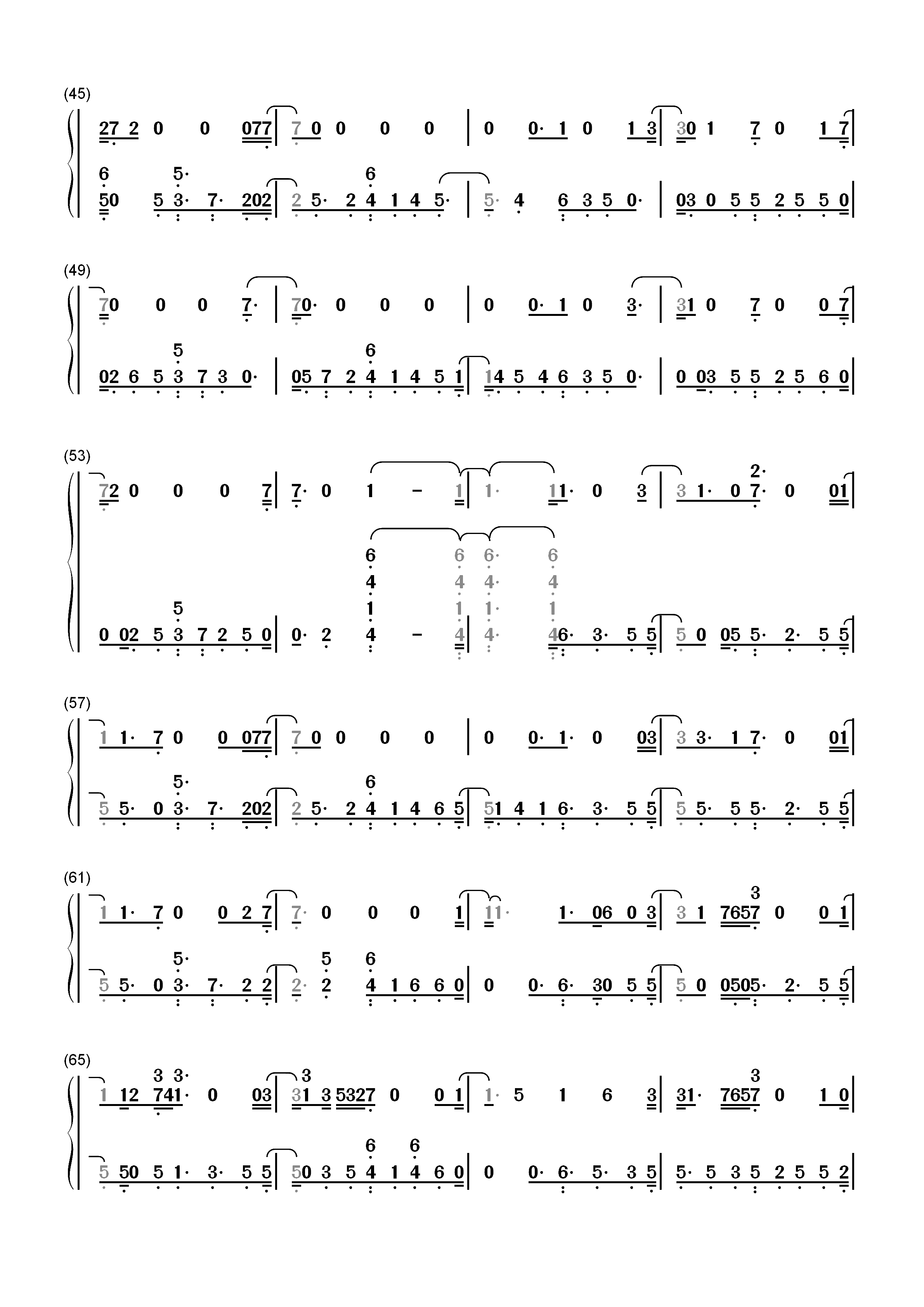 Solo-Clean Bandit双手简谱预览3