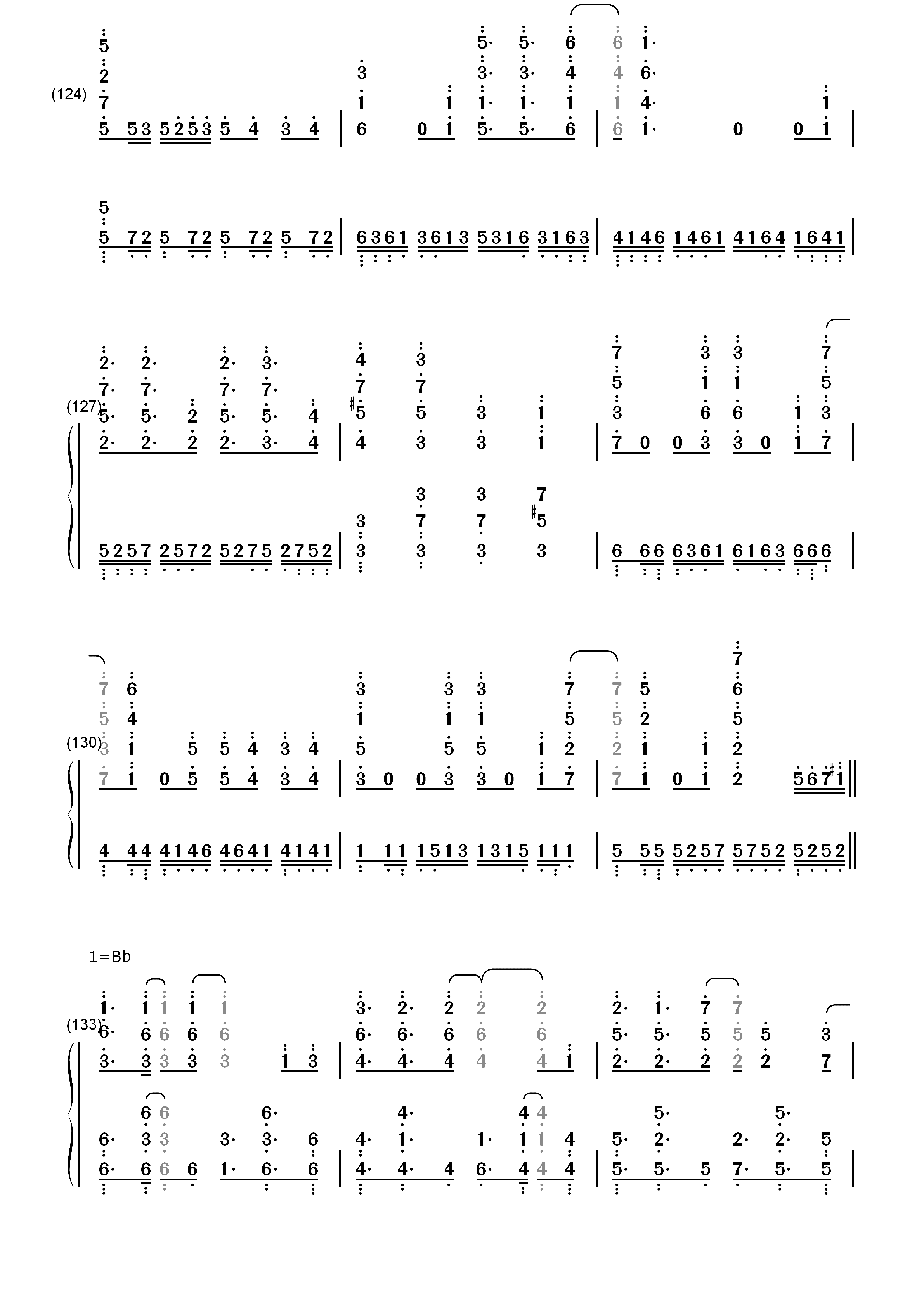 Katharsis-东京喰种re OP2双手简谱预览12