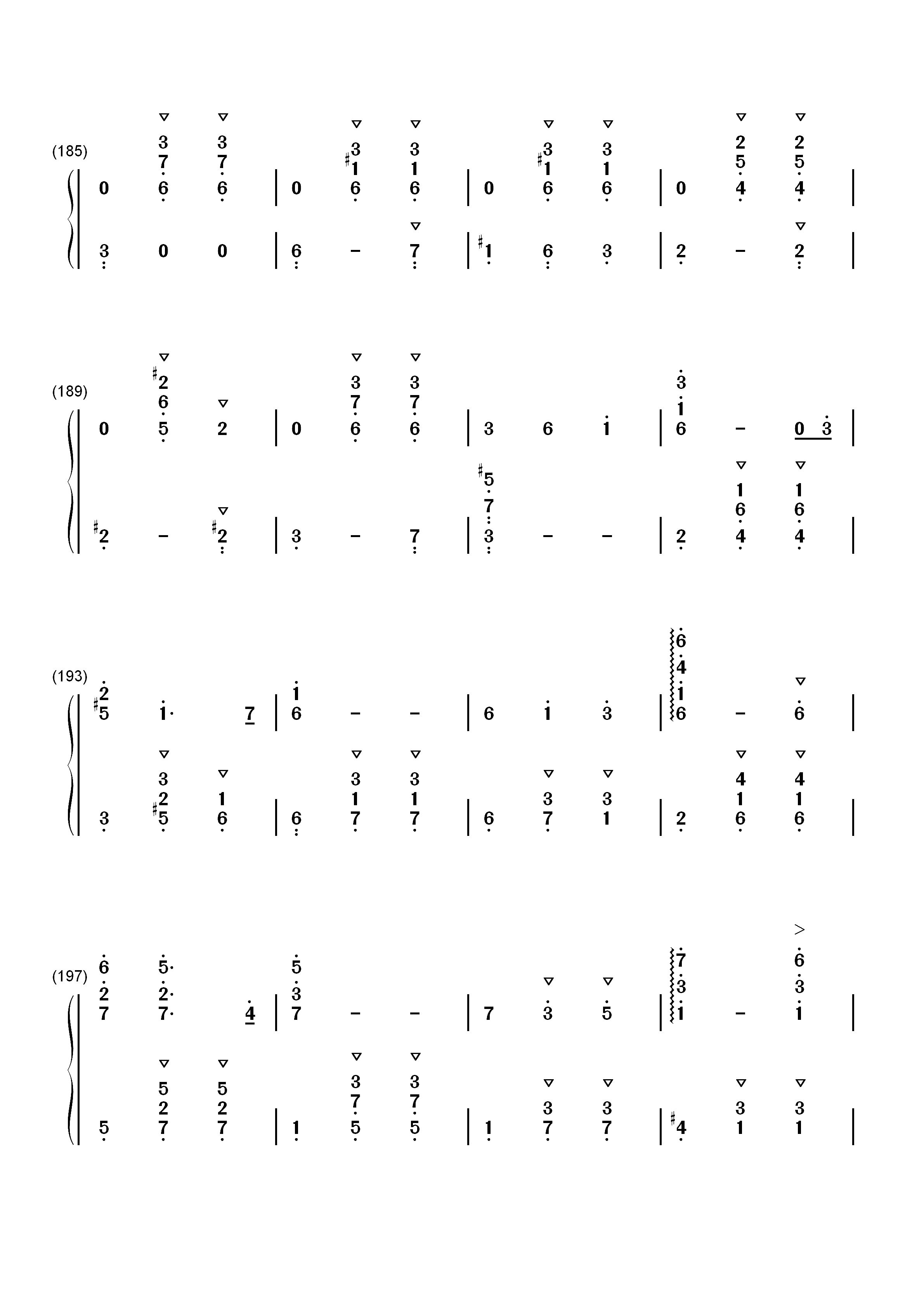 世界の約束-世界的约定-哈尔的移动城堡主题曲双手简谱预览10