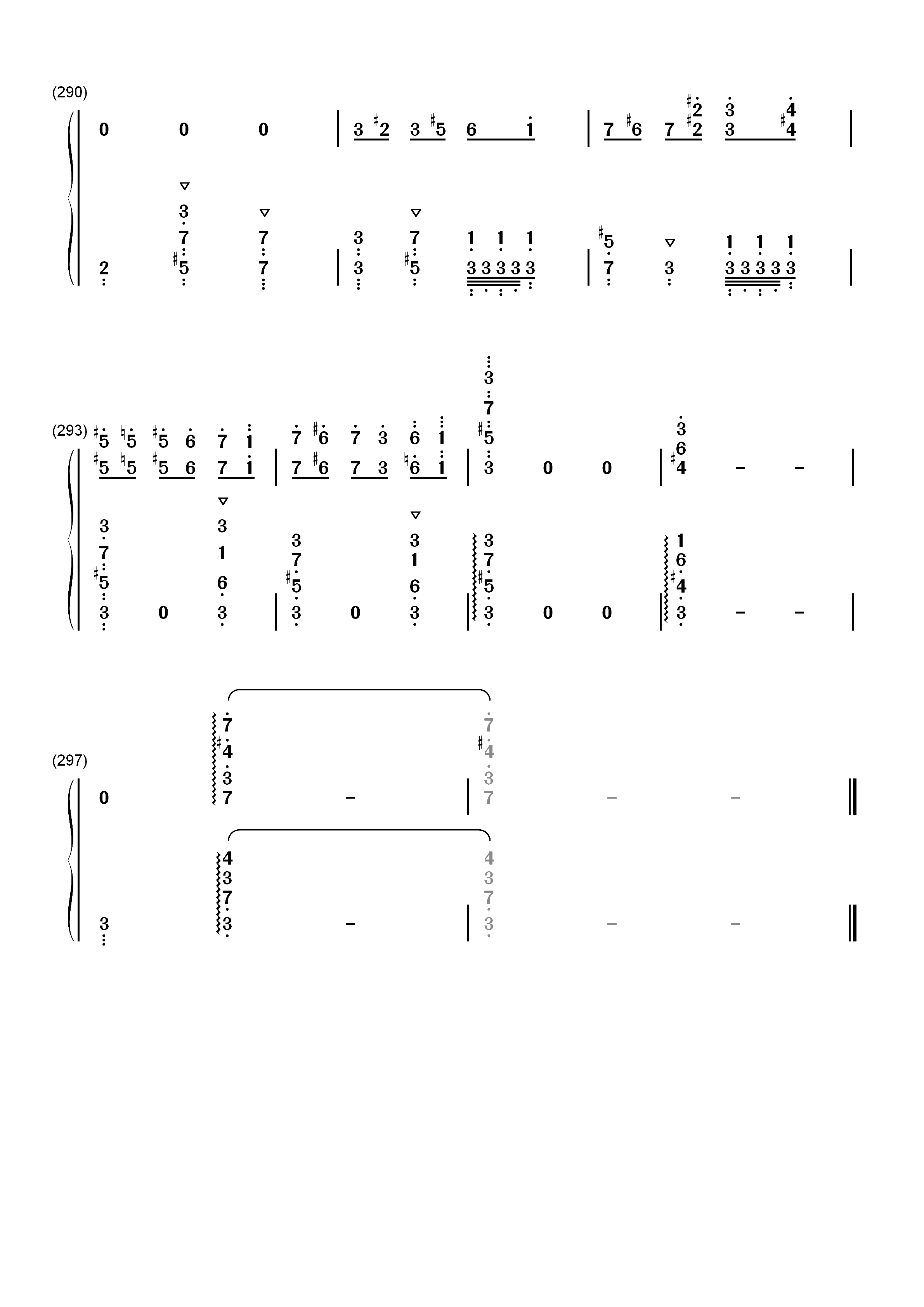 世界の約束-世界的约定-哈尔的移动城堡主题曲双手简谱预览16