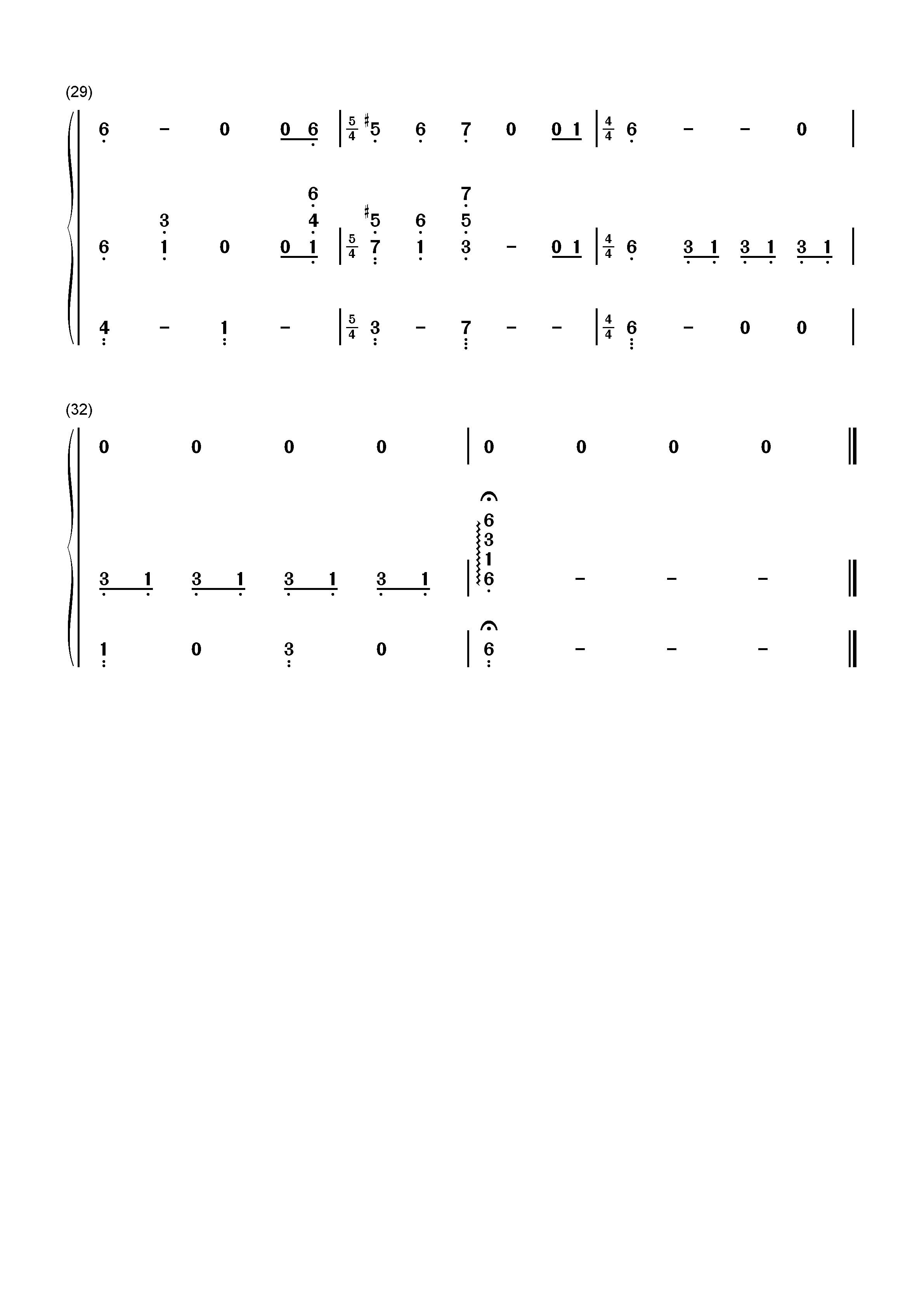 Sallys Song-圣诞夜惊魂OST双手简谱预览3