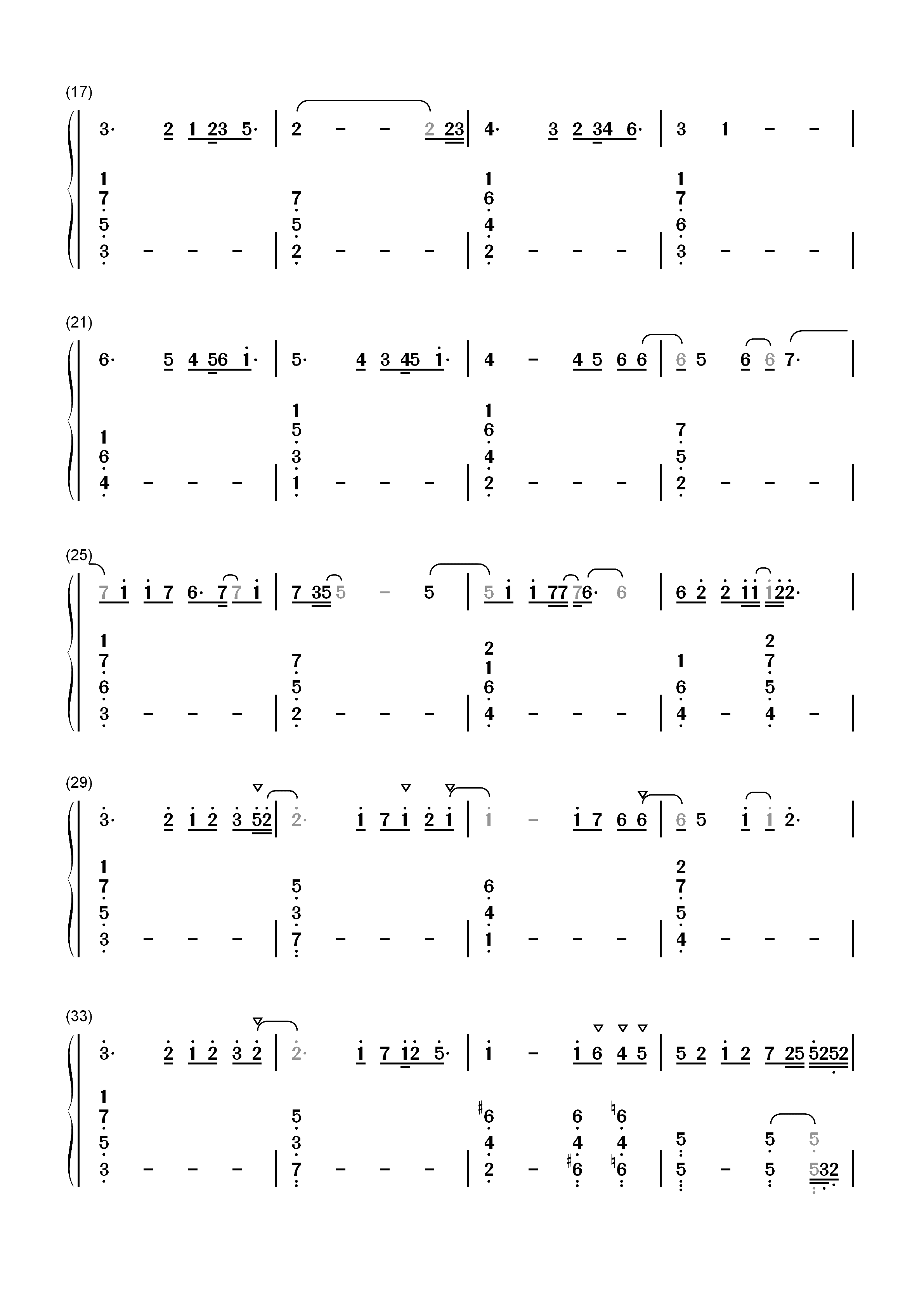 La Incondicional-Luis Miguel双手简谱预览2