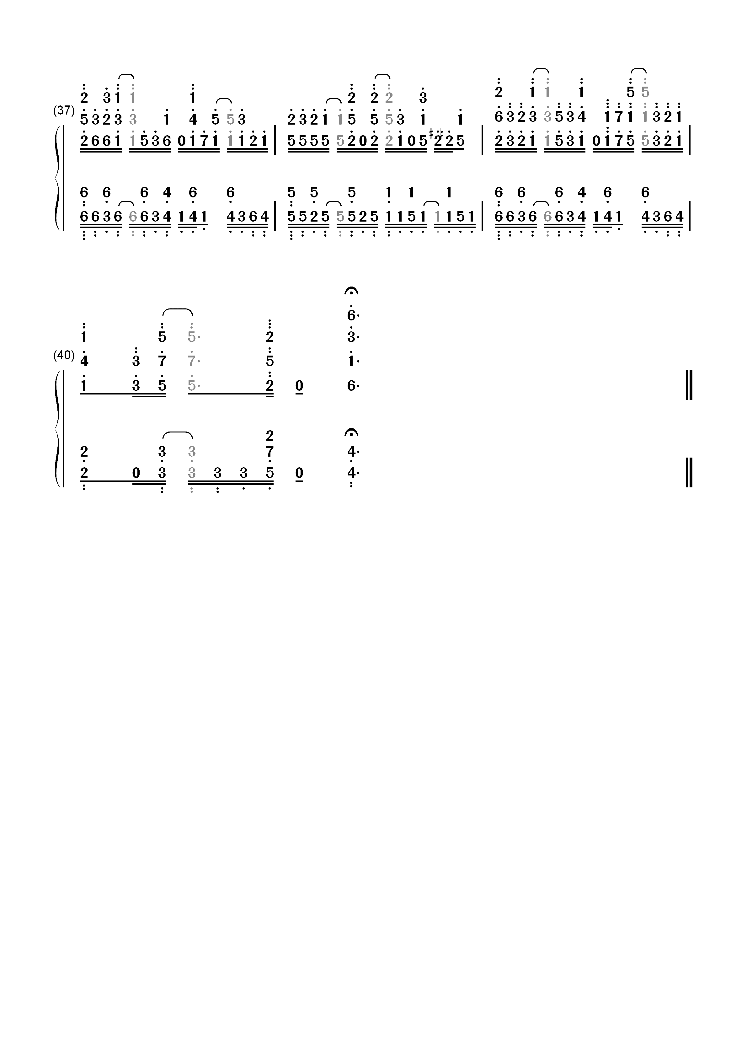 メモセピア-路人超能100第二季OP2双手简谱预览4