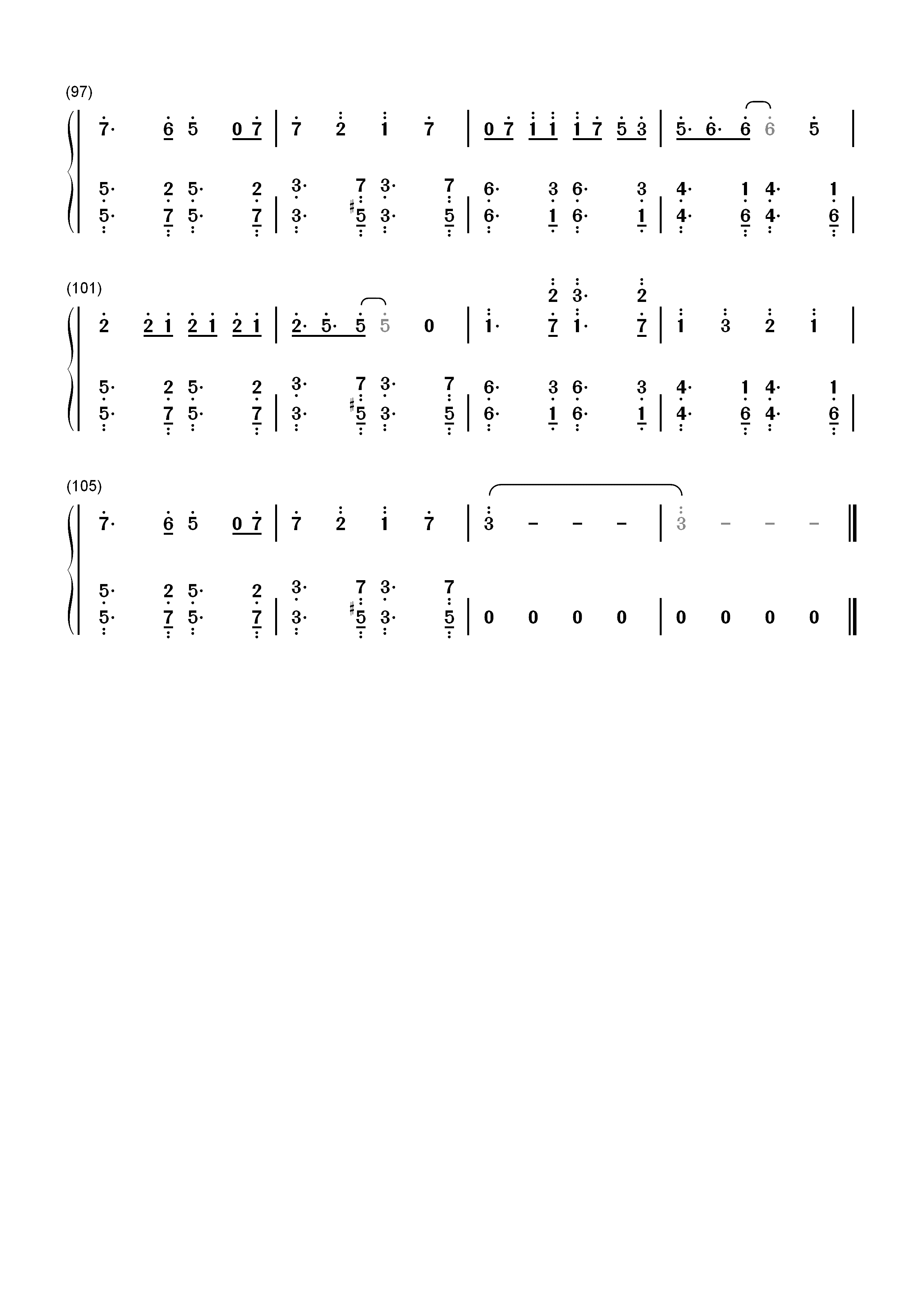 Different World-Alan Walker双手简谱预览5