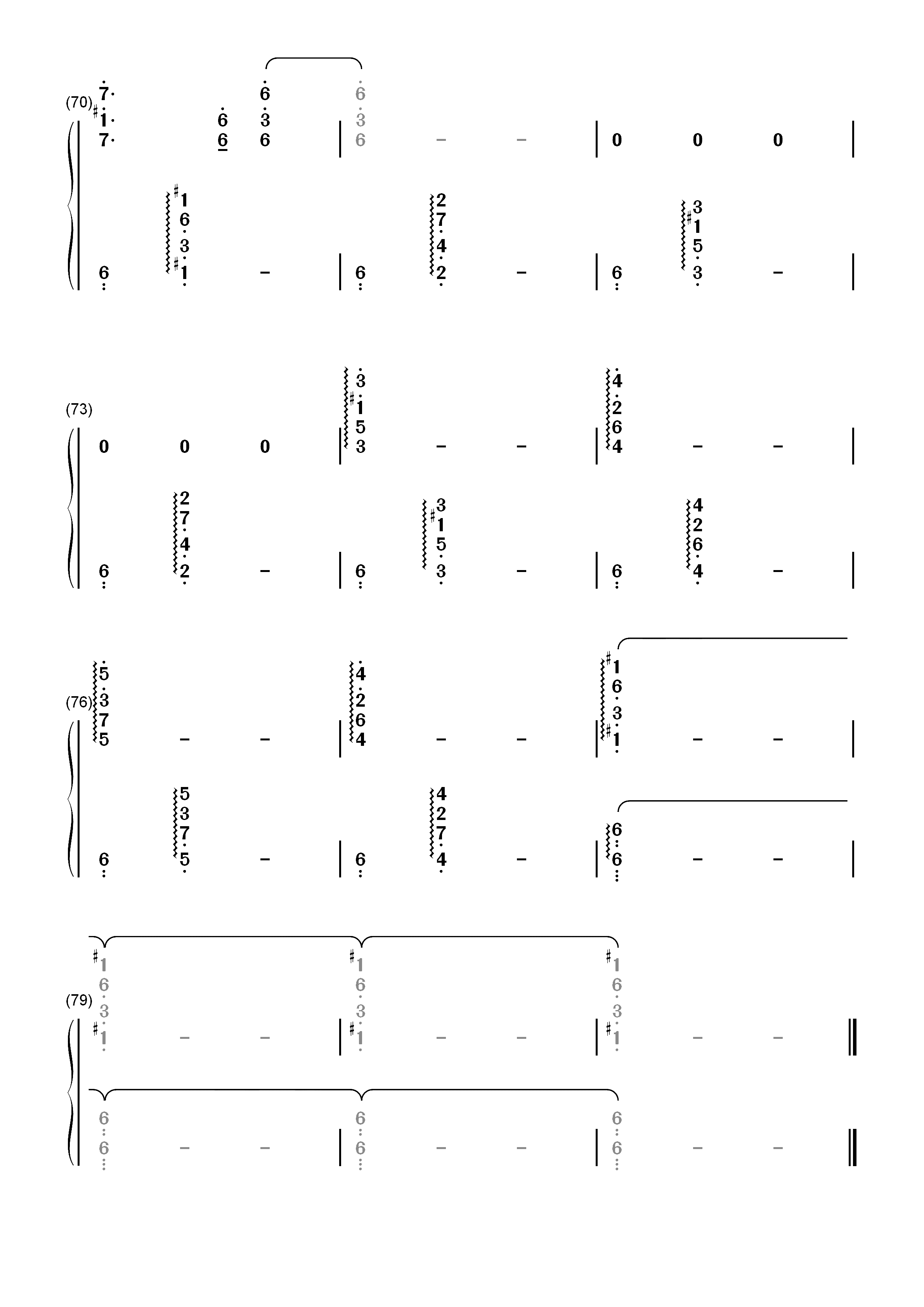 イザベラの唄-伊莎贝拉的摇篮曲-约定的梦幻岛OST双手简谱预览6