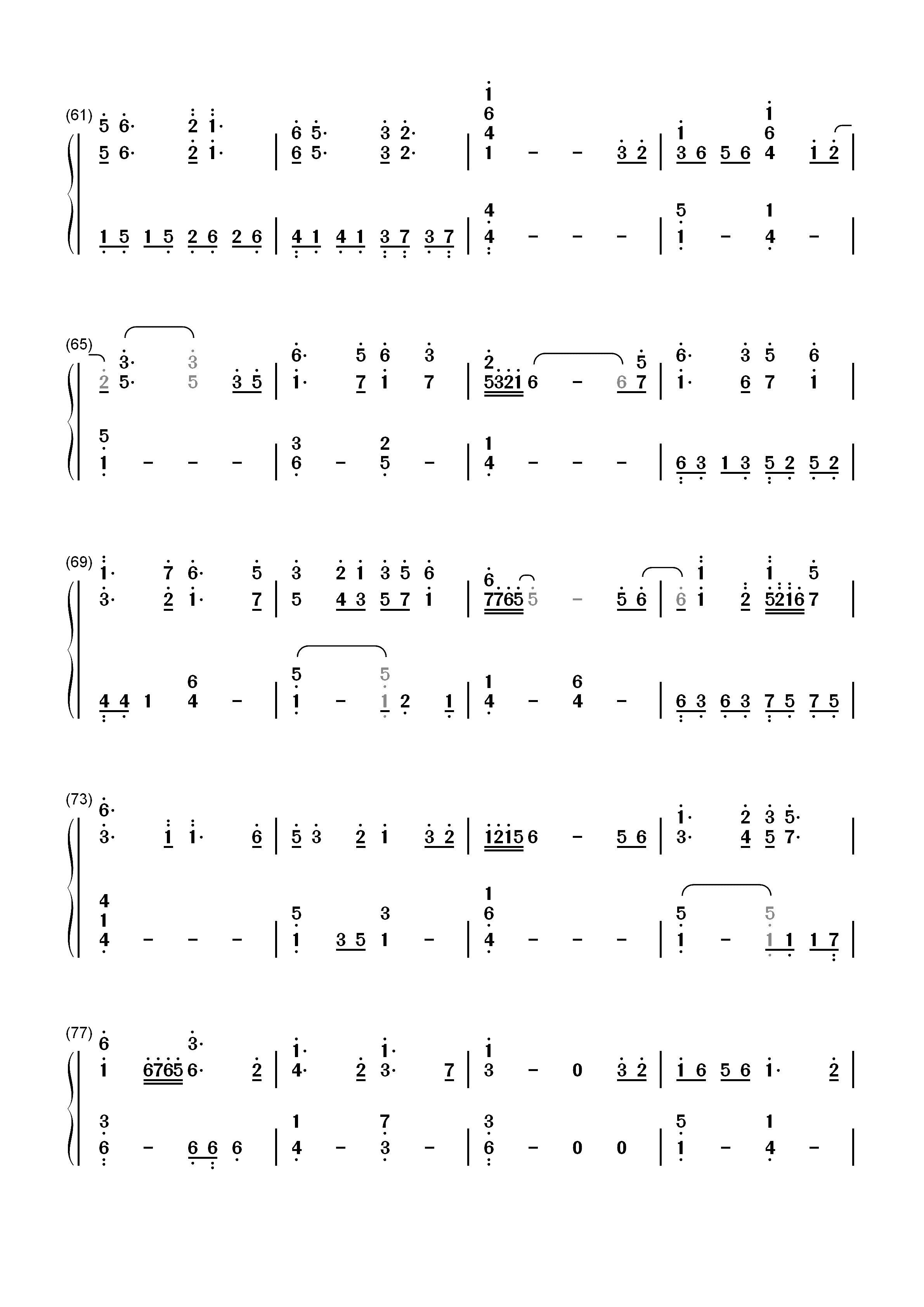 Craigie Hill-Cara Dillon双手简谱预览4