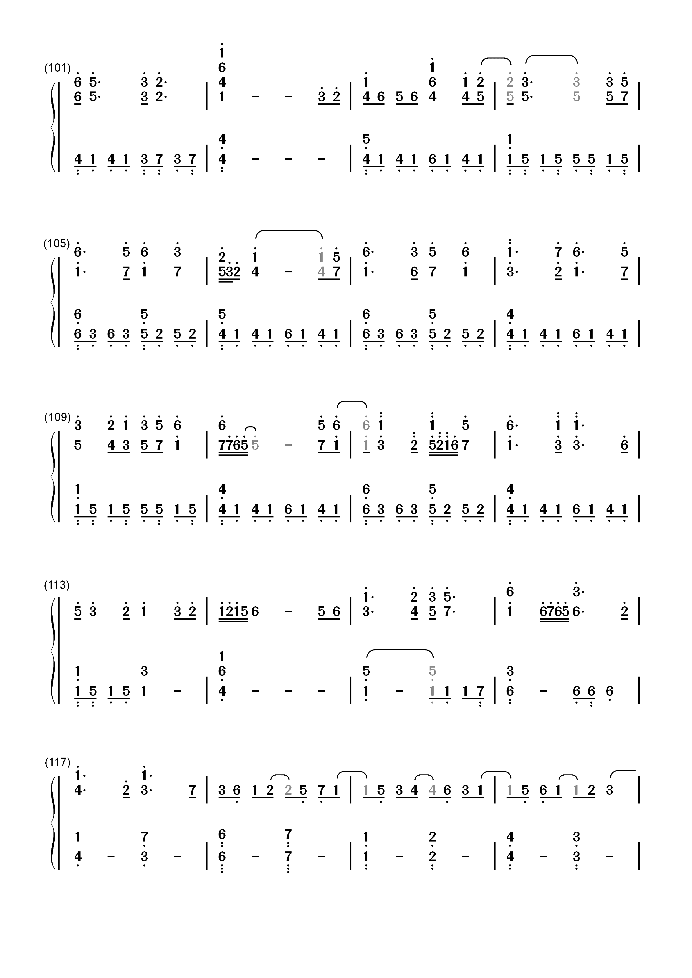 Craigie Hill-Cara Dillon双手简谱预览6