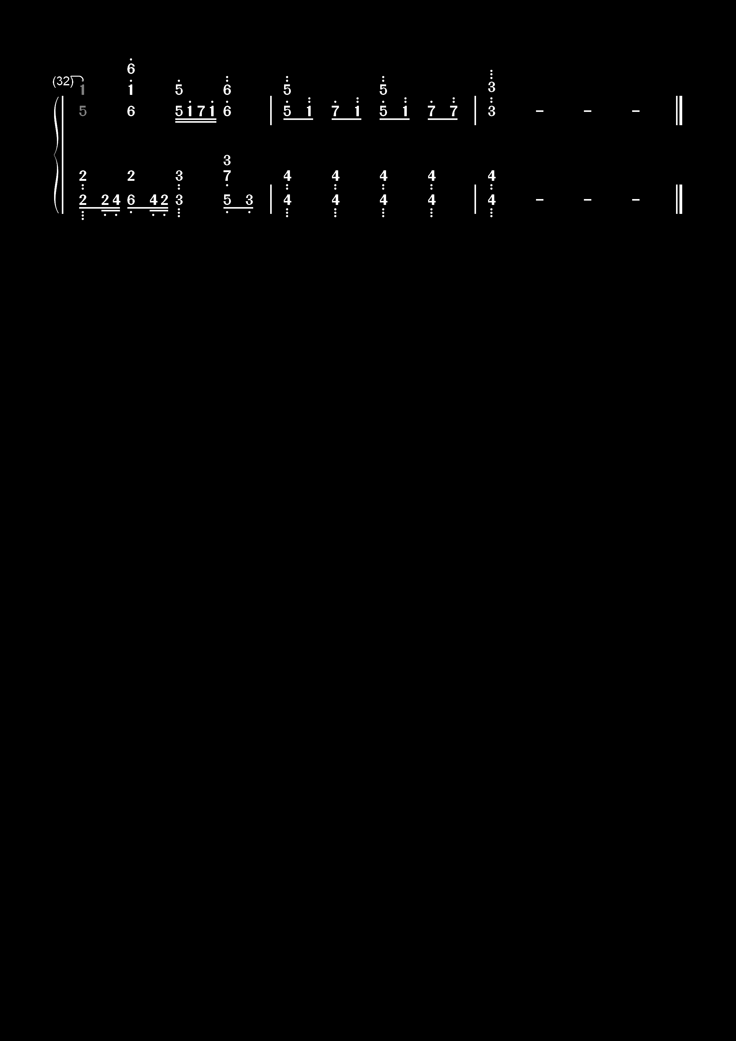 グレイ-路人超能100 ⅡED双手简谱预览3