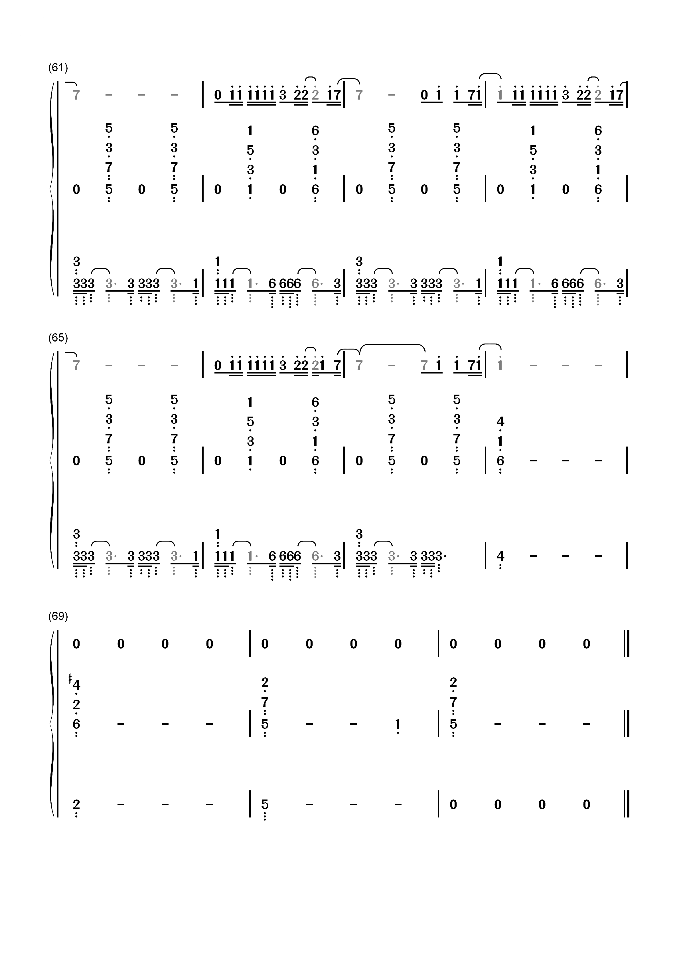 Fade-Lewis Capaldi双手简谱预览6