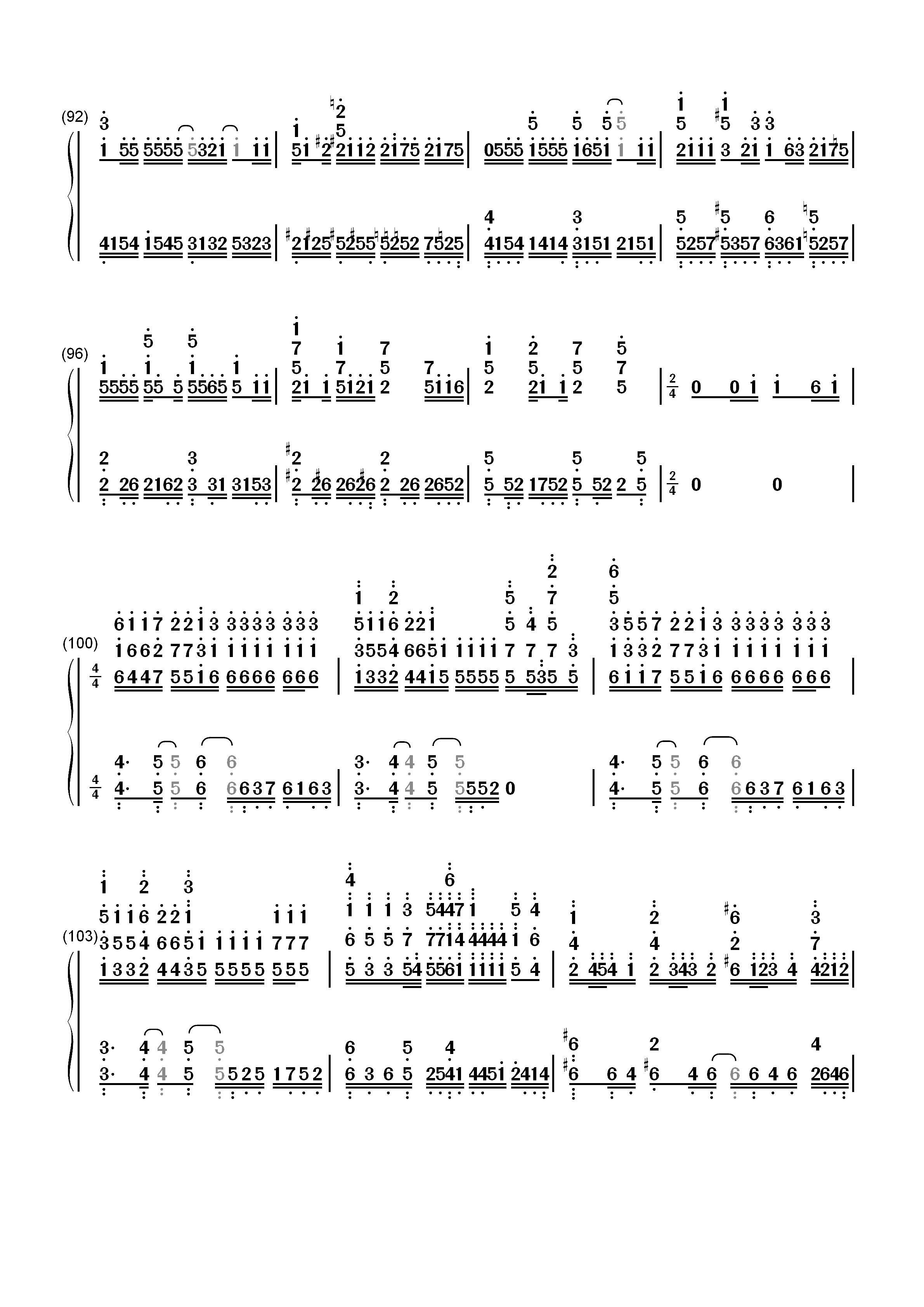 愛にできることはまだあるかい-天气之子主题曲双手简谱预览6