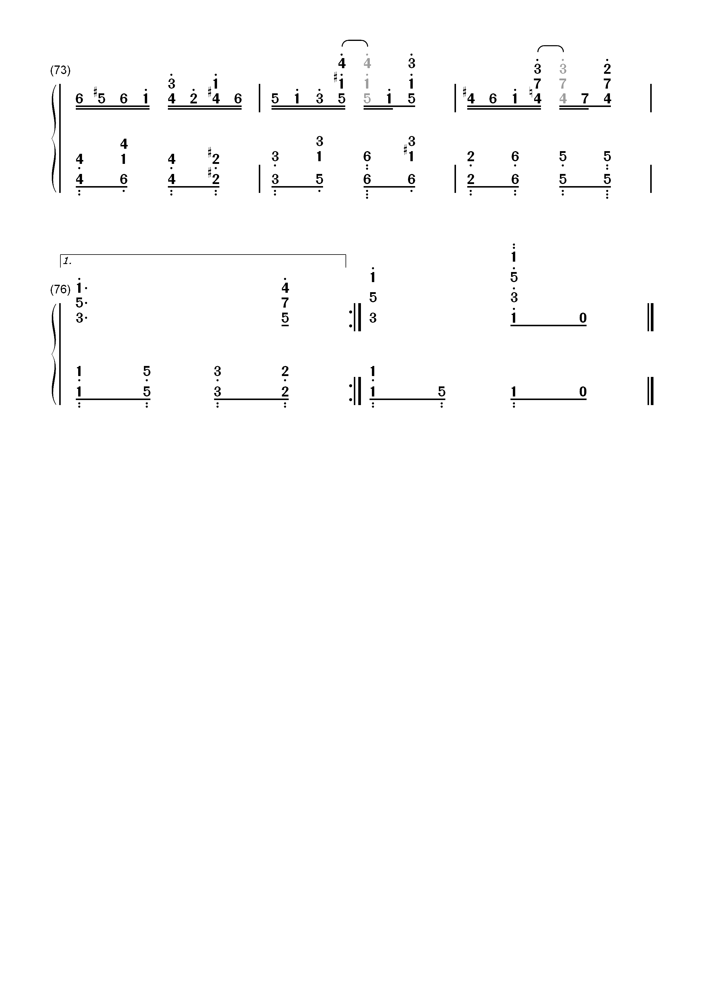 Felicity Rag-Scott Joplin双手简谱预览5