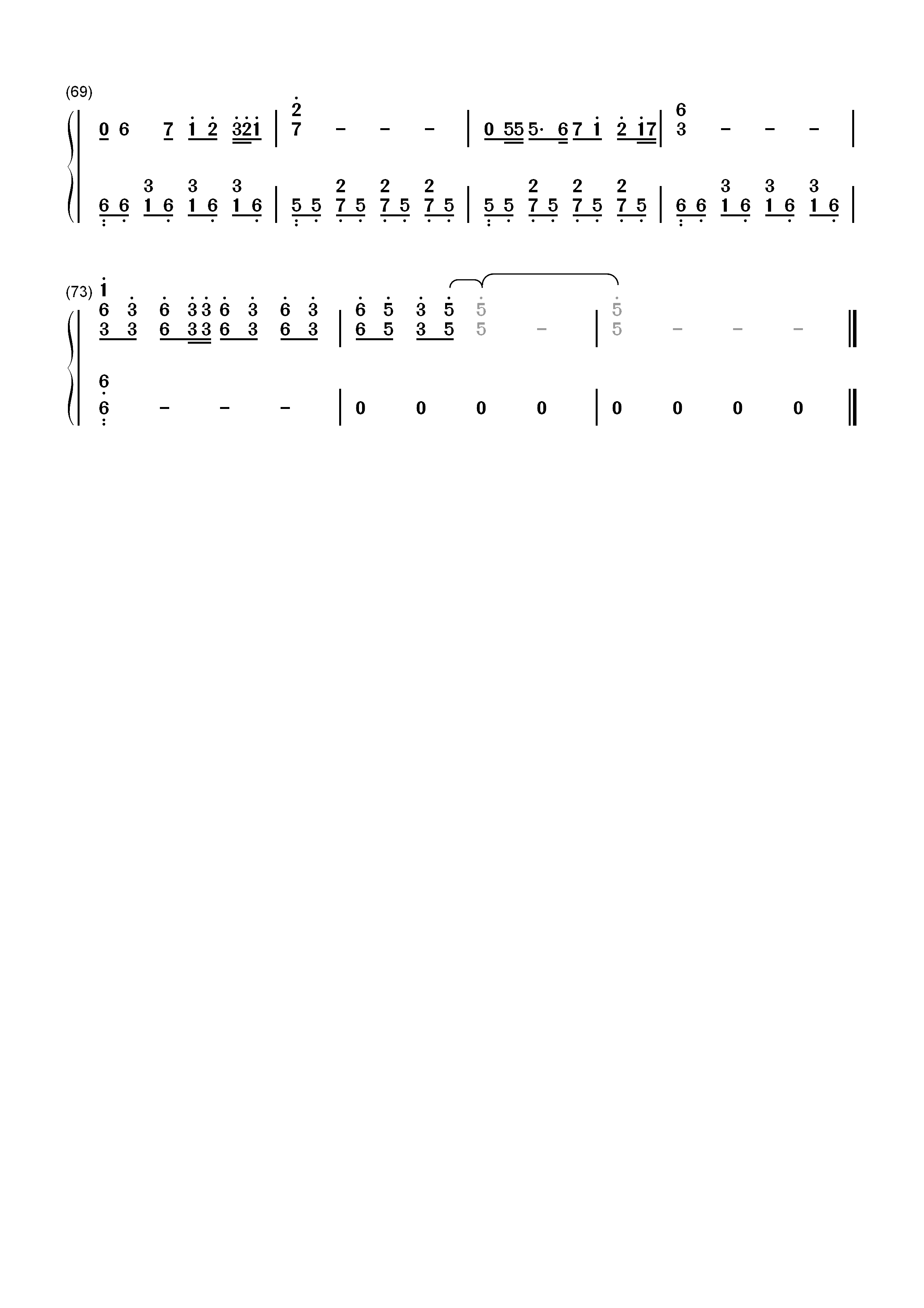 画-赵雷双手简谱预览4