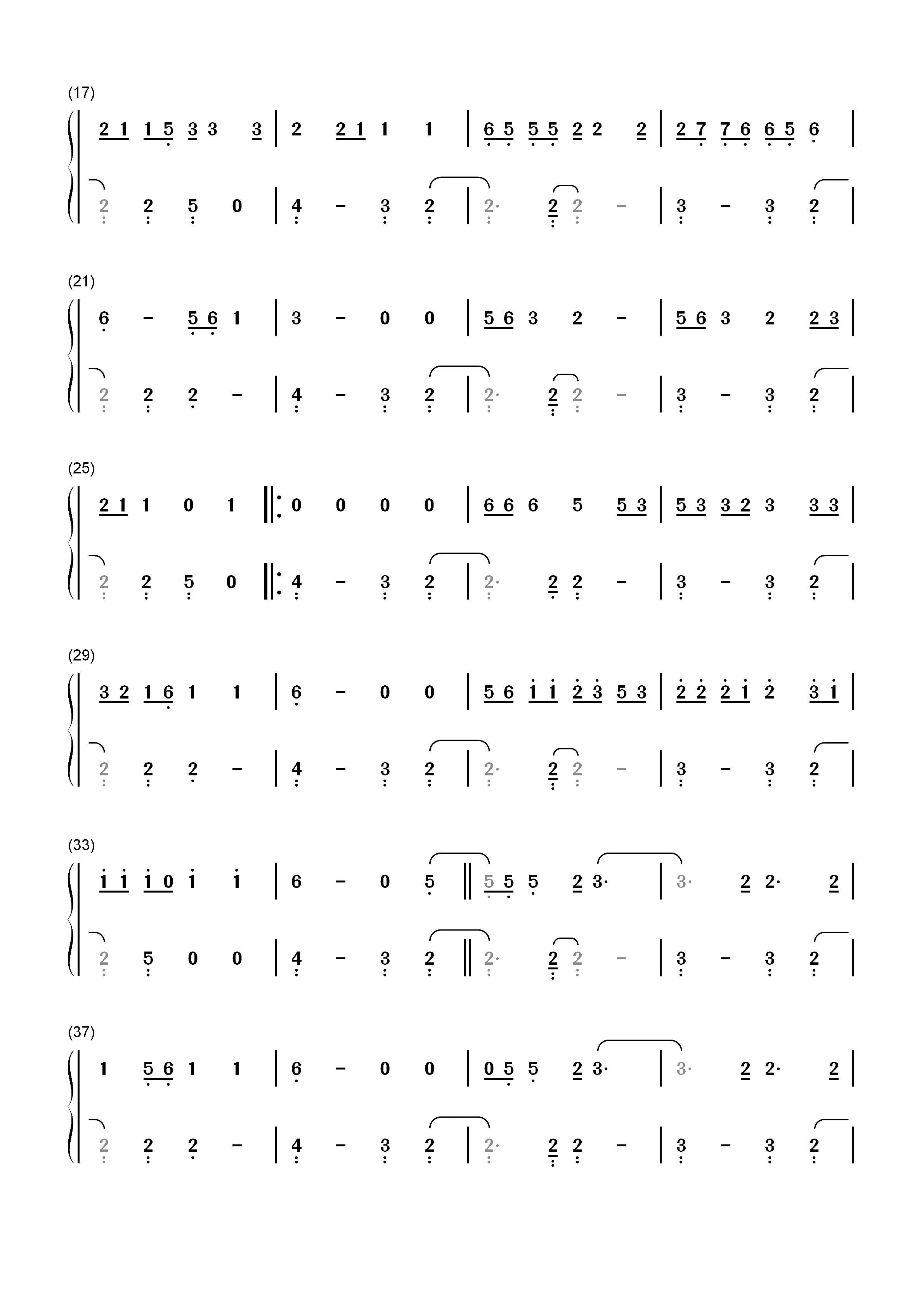 Talk-Khalid双手简谱预览2