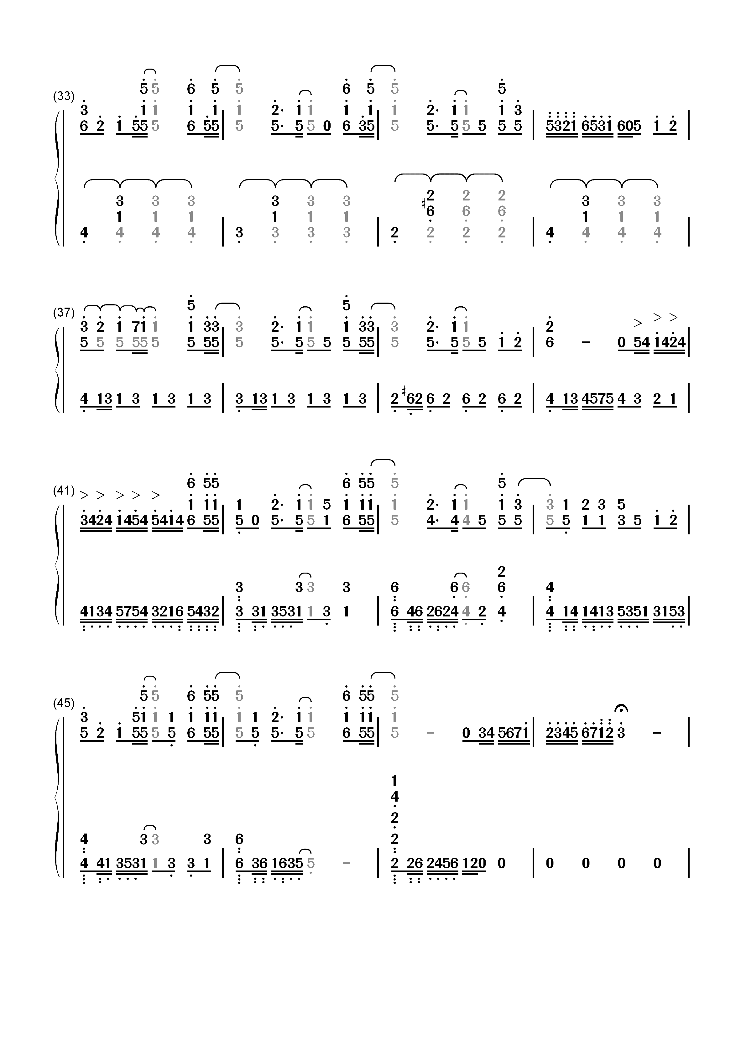 Sad Machine-Porter Robinson双手简谱预览3