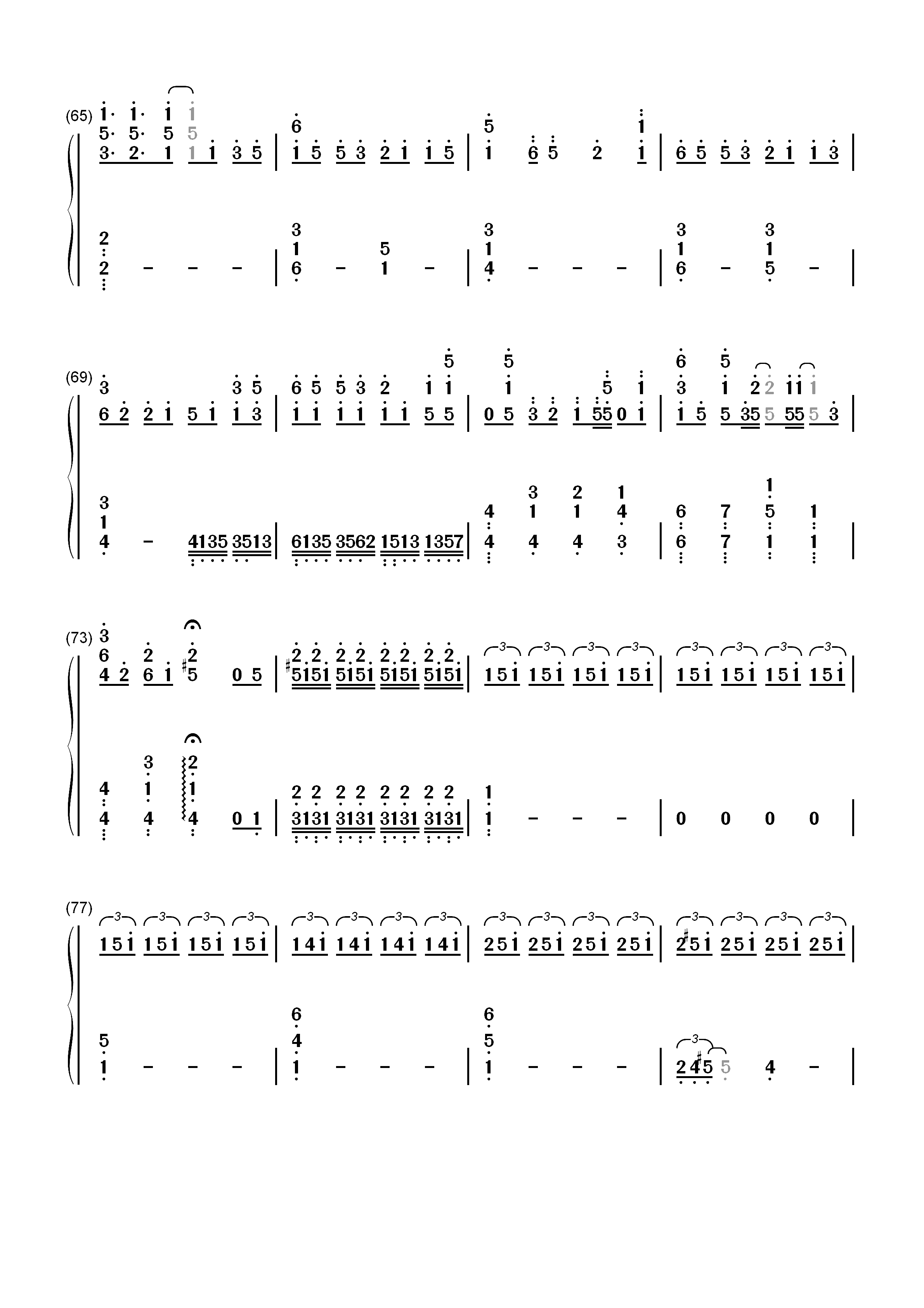 Sad Machine-Porter Robinson双手简谱预览5