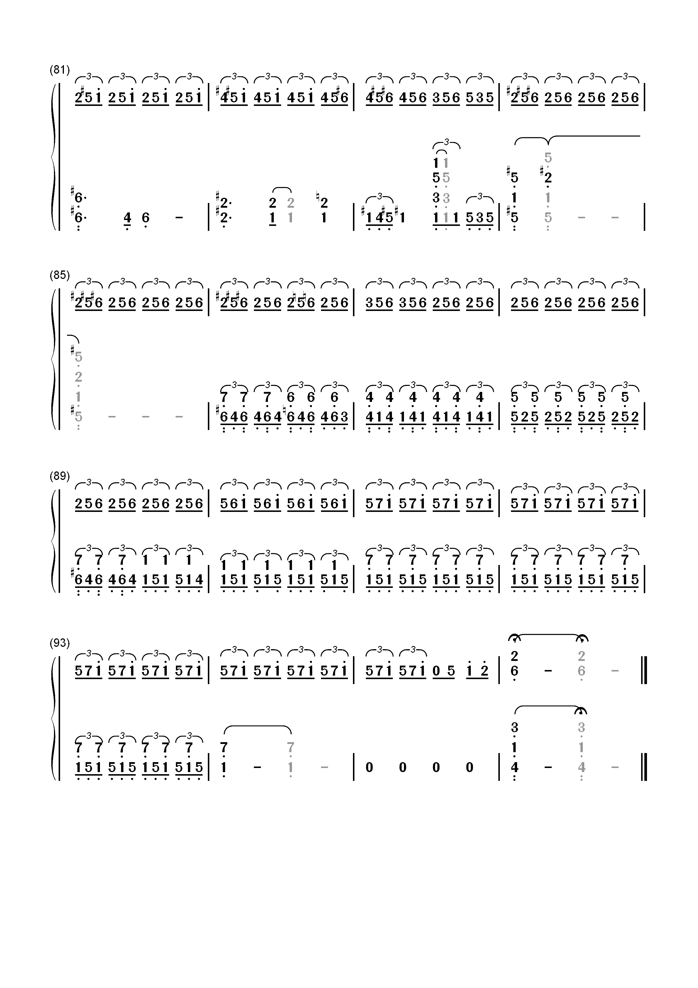 Sad Machine-Porter Robinson双手简谱预览6