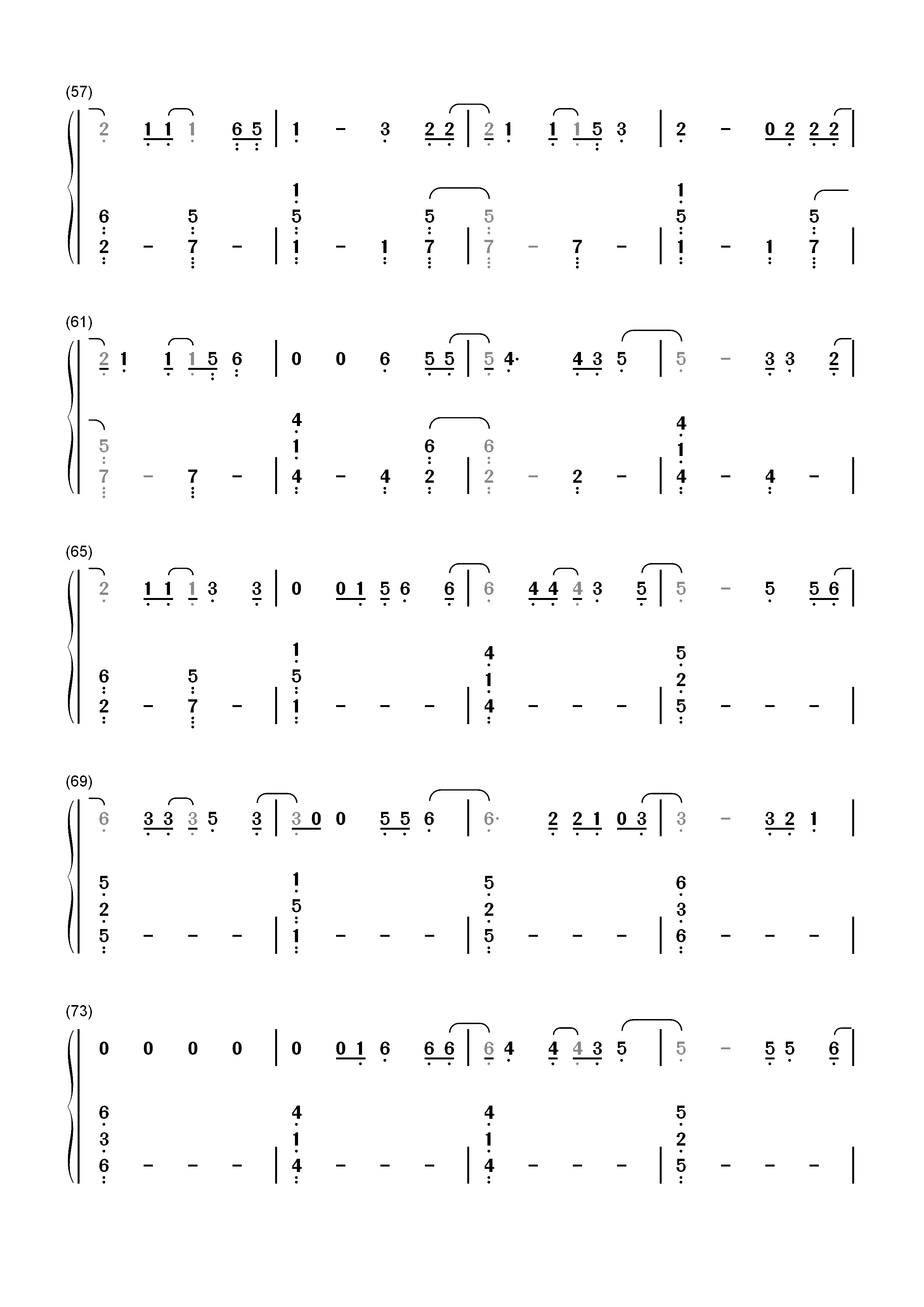 Six Feet Apart-Luke Combs双手简谱预览4