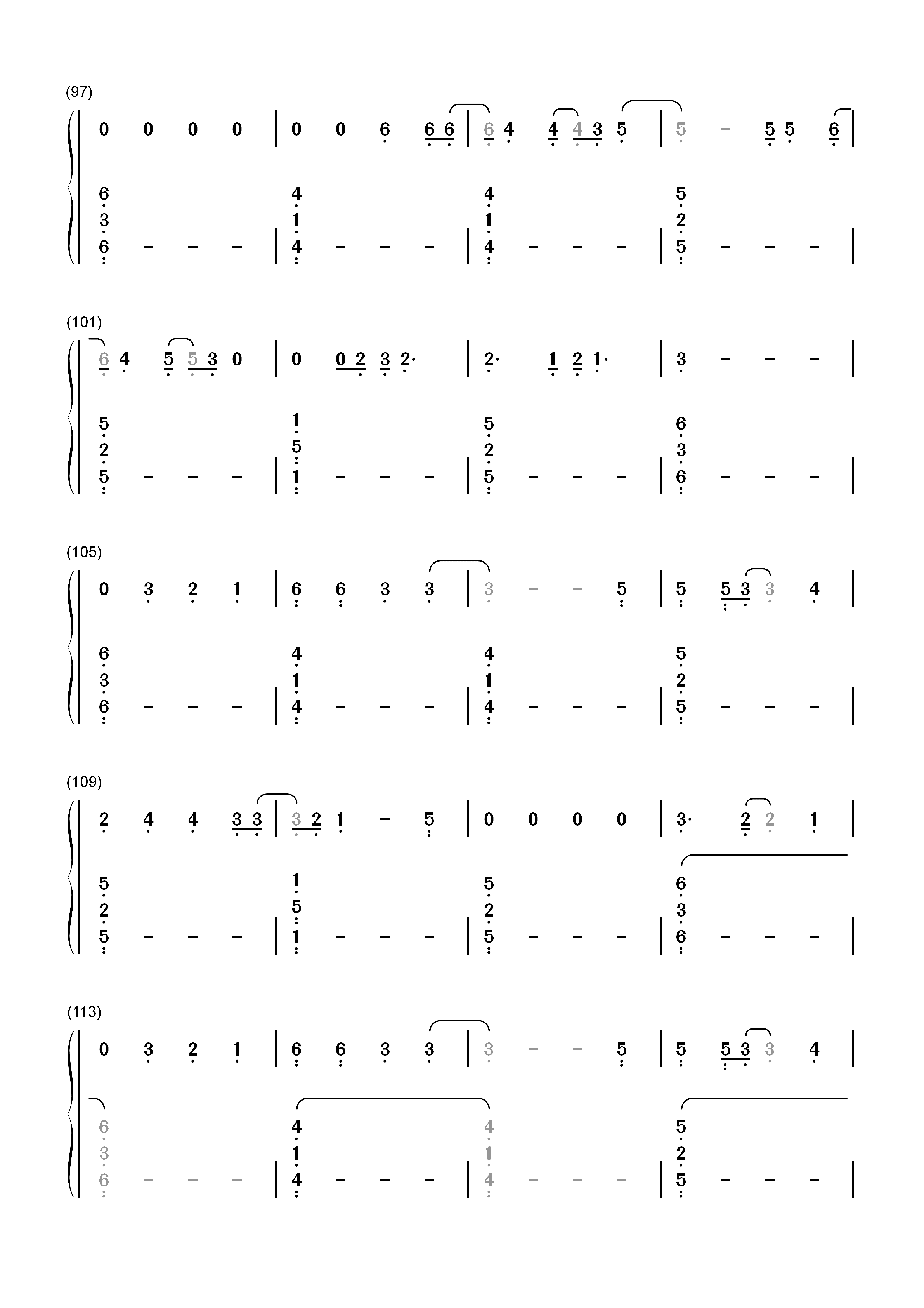 Six Feet Apart-Luke Combs双手简谱预览6