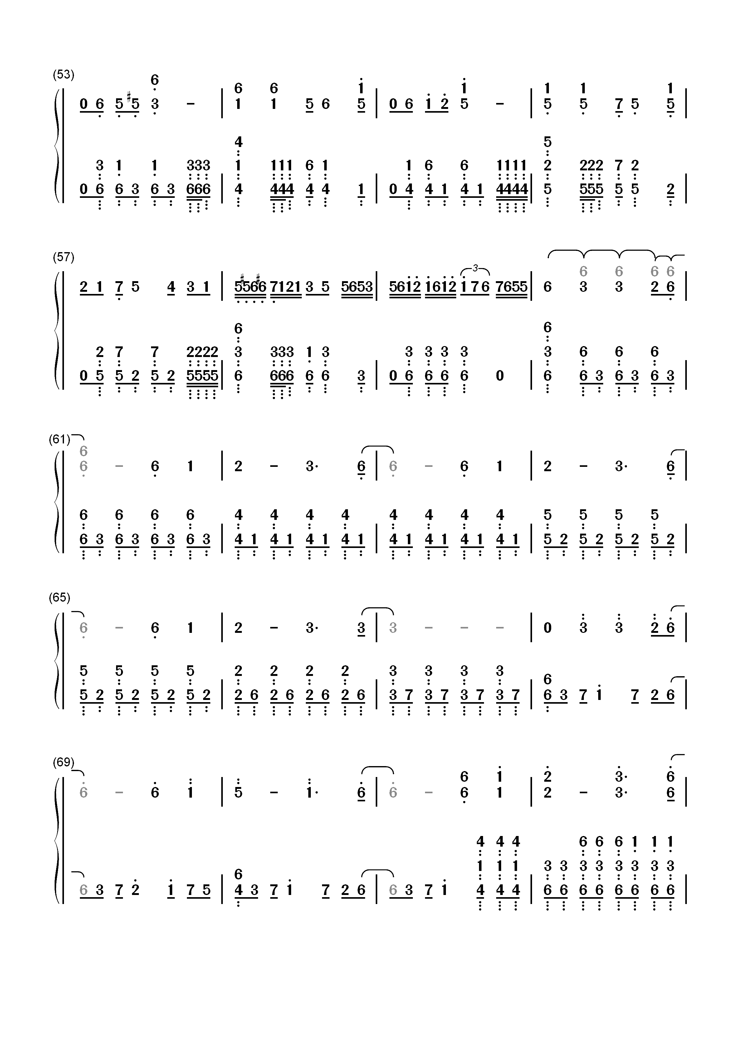 剪刀刺客-刺客伍六七主题曲双手简谱预览4