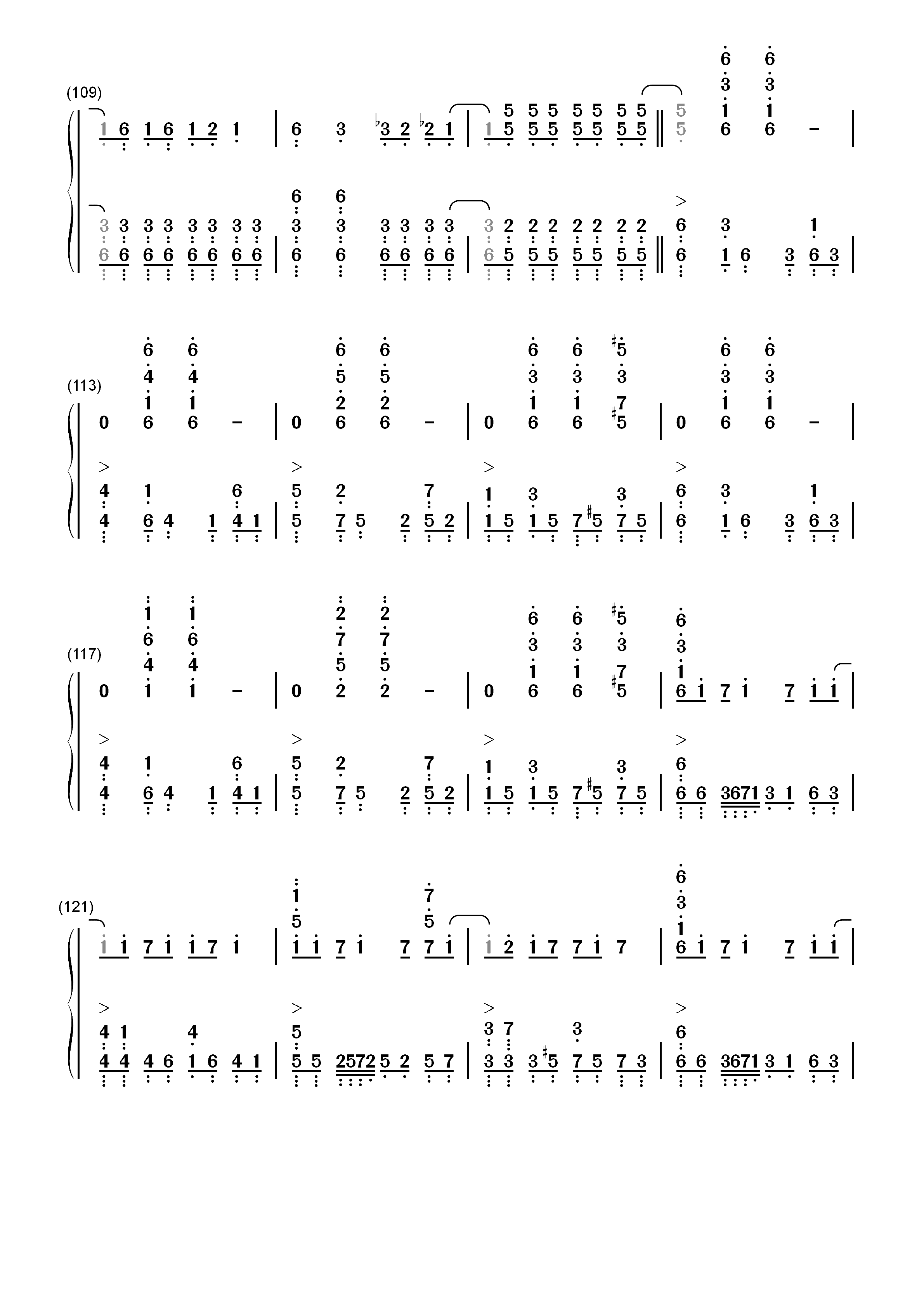 剪刀刺客-刺客伍六七主题曲双手简谱预览7