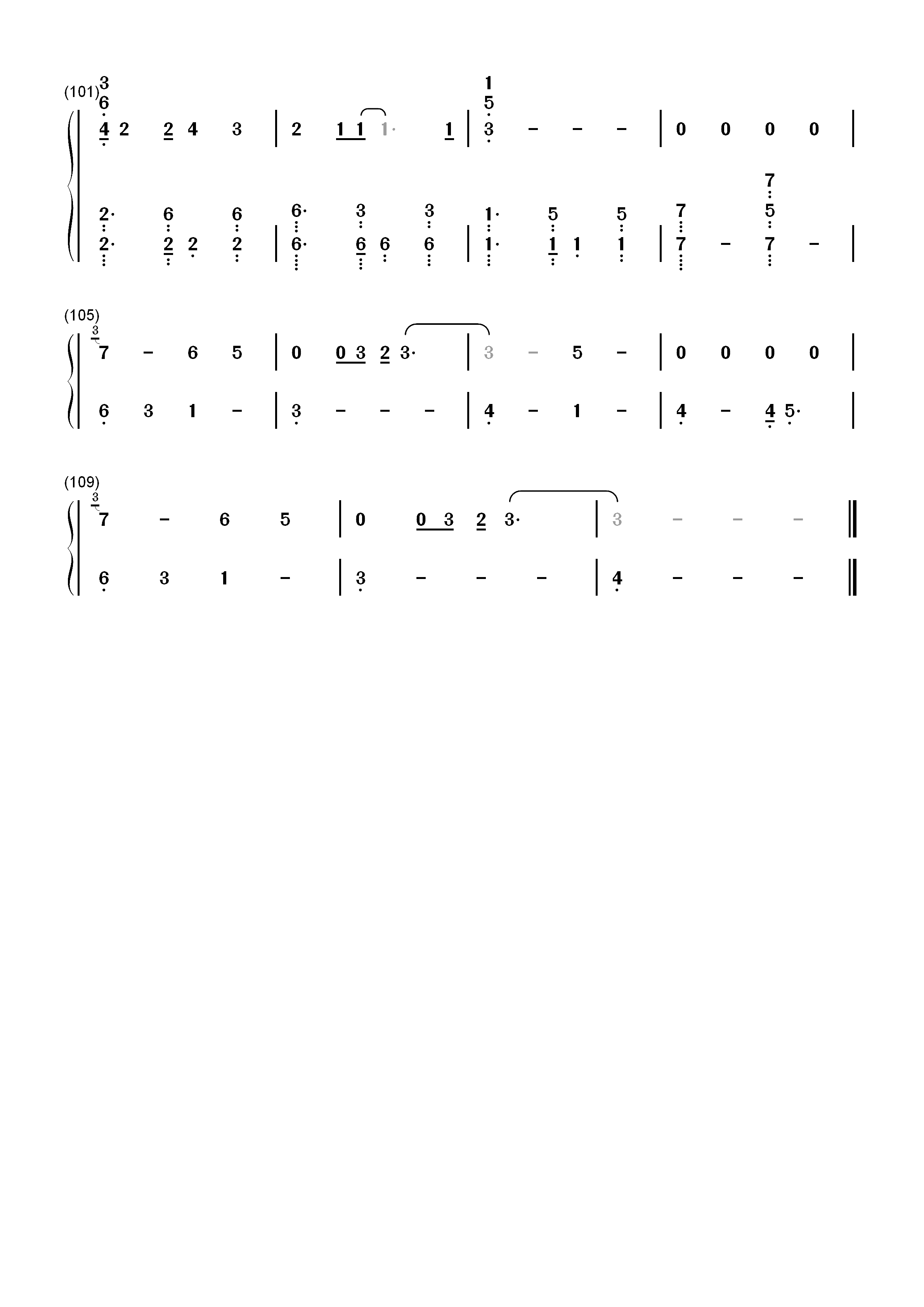 Modus-Joji双手简谱预览6